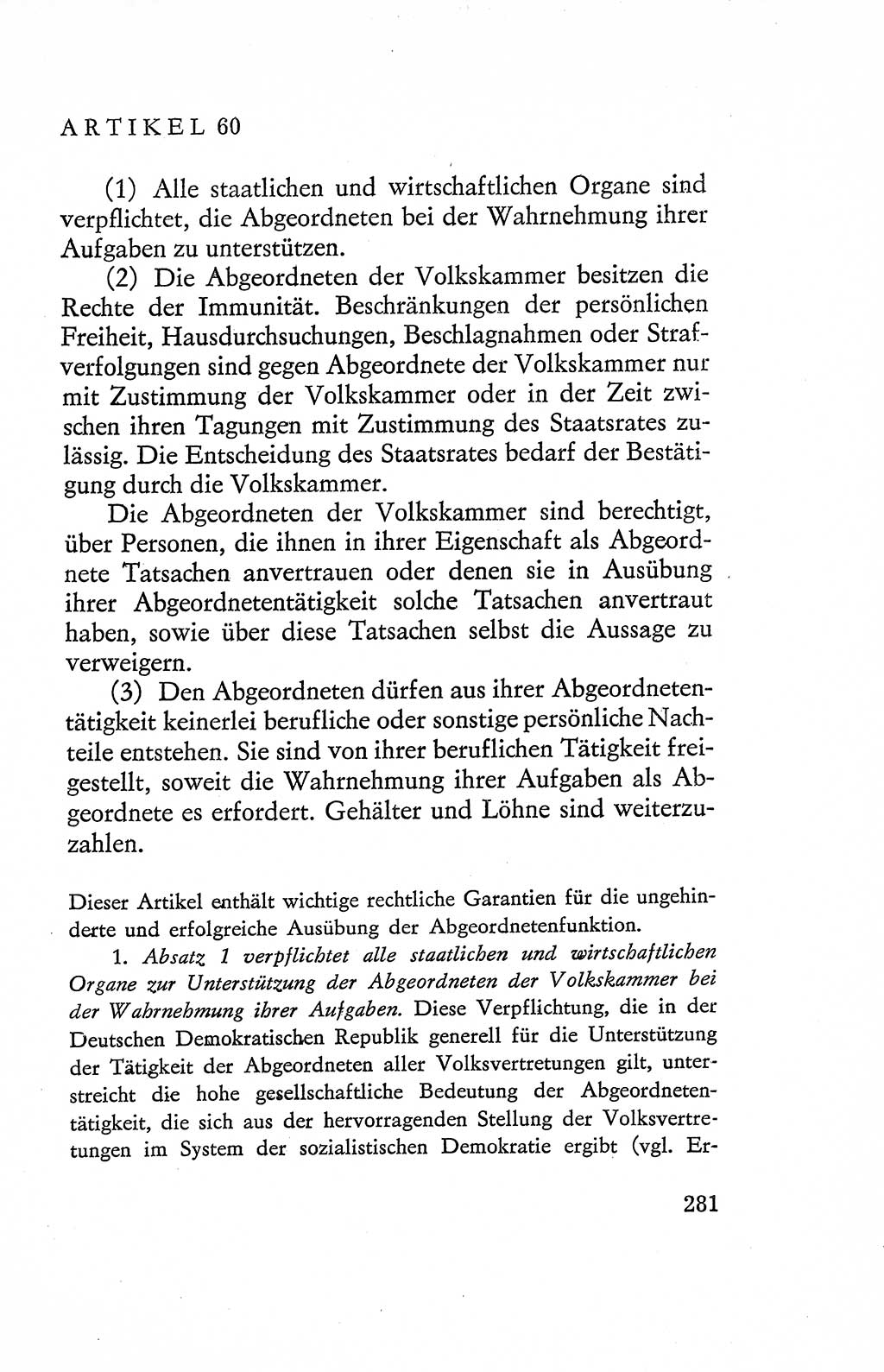 Verfassung der Deutschen Demokratischen Republik (DDR), Dokumente, Kommentar 1969, Band 2, Seite 281 (Verf. DDR Dok. Komm. 1969, Bd. 2, S. 281)