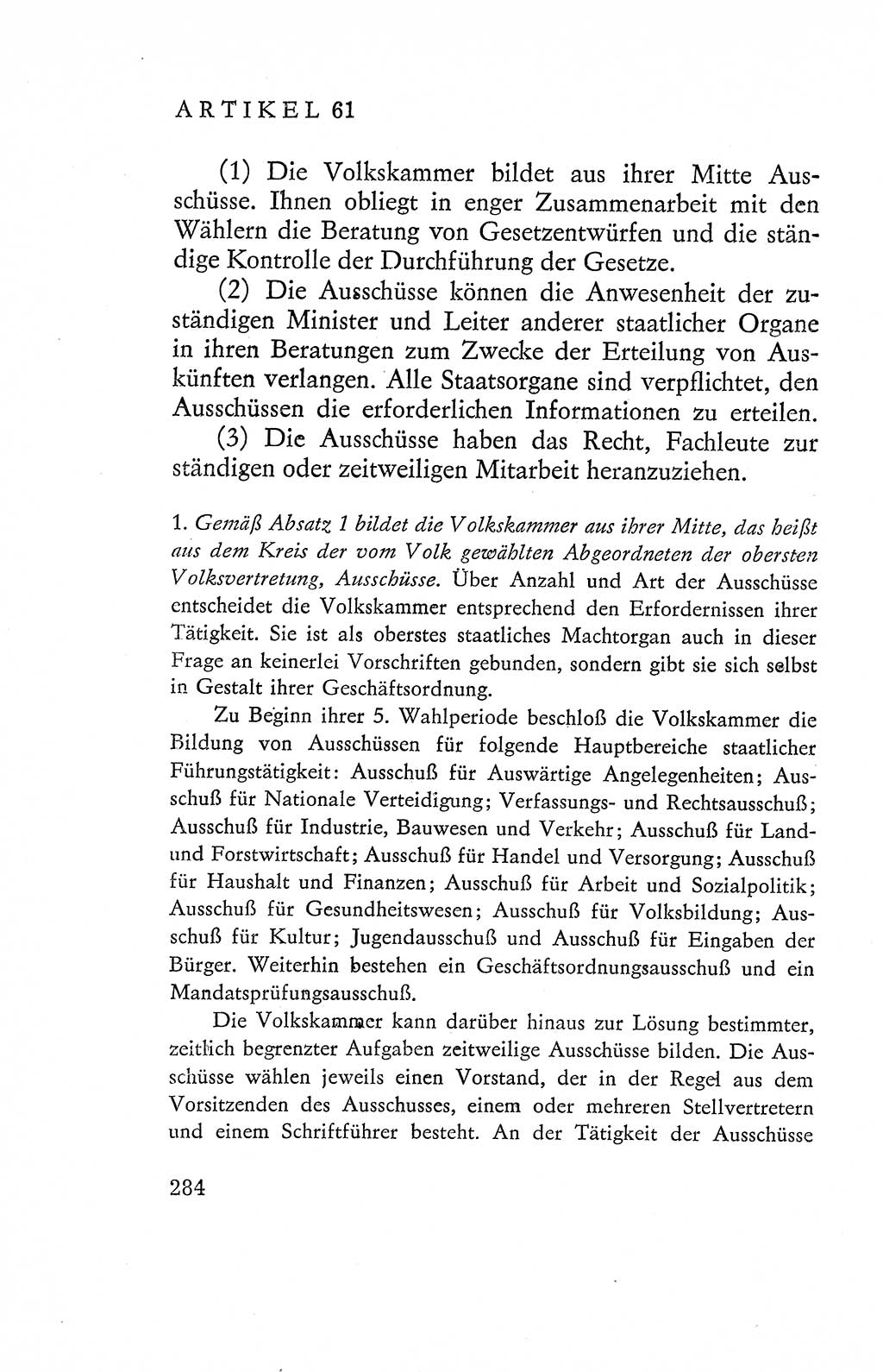 Verfassung der Deutschen Demokratischen Republik (DDR), Dokumente, Kommentar 1969, Band 2, Seite 284 (Verf. DDR Dok. Komm. 1969, Bd. 2, S. 284)