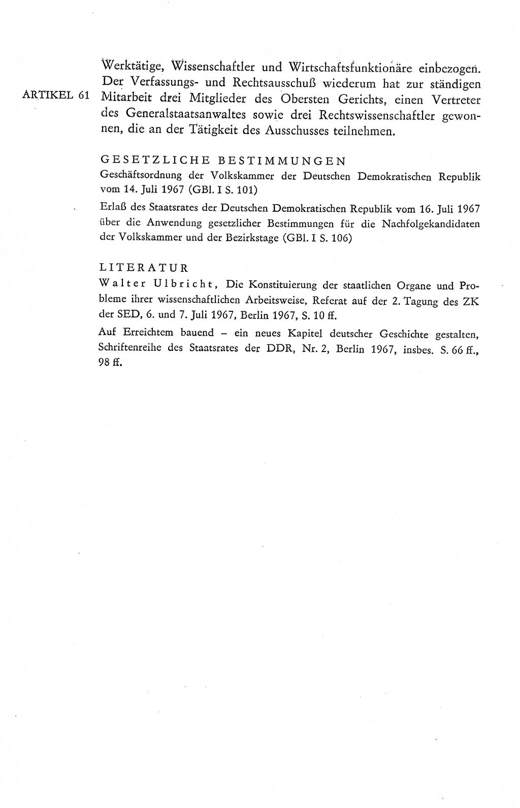 Verfassung der Deutschen Demokratischen Republik (DDR), Dokumente, Kommentar 1969, Band 2, Seite 288 (Verf. DDR Dok. Komm. 1969, Bd. 2, S. 288)