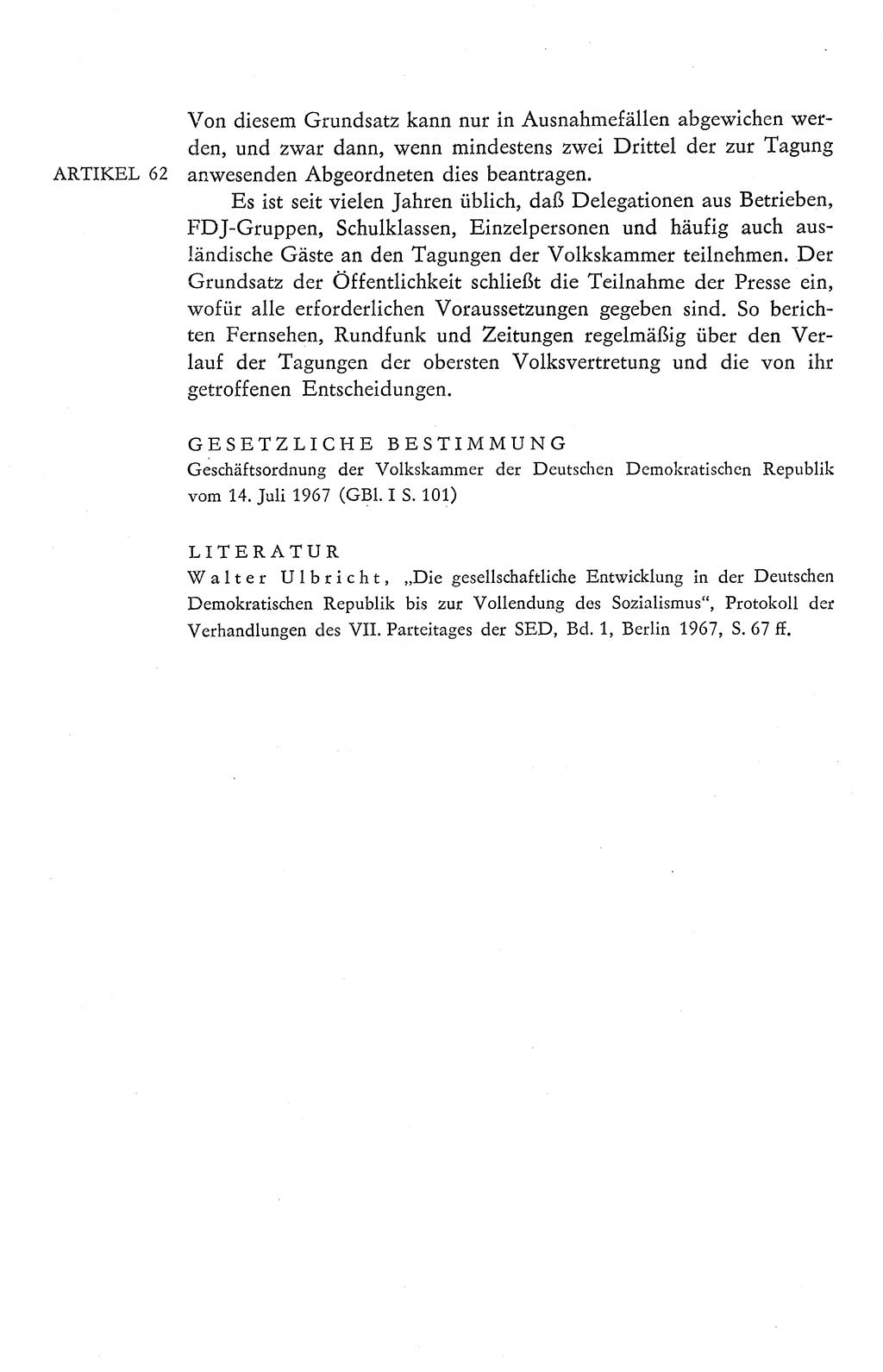 Verfassung der Deutschen Demokratischen Republik (DDR), Dokumente, Kommentar 1969, Band 2, Seite 290 (Verf. DDR Dok. Komm. 1969, Bd. 2, S. 290)