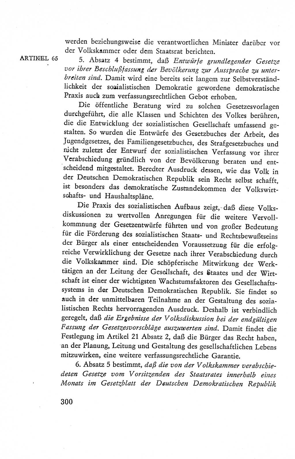 Verfassung der Deutschen Demokratischen Republik (DDR), Dokumente, Kommentar 1969, Band 2, Seite 300 (Verf. DDR Dok. Komm. 1969, Bd. 2, S. 300)