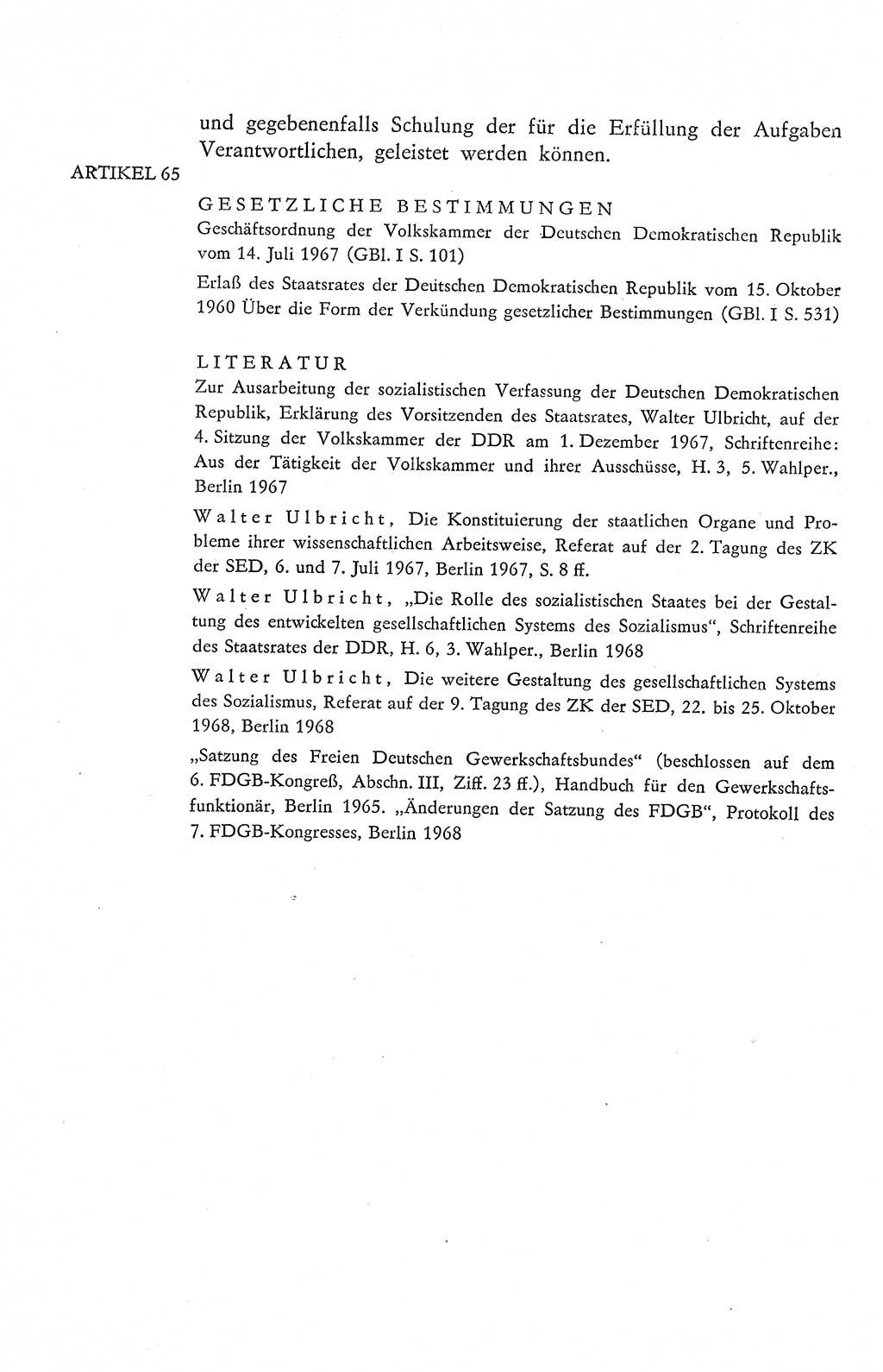 Verfassung der Deutschen Demokratischen Republik (DDR), Dokumente, Kommentar 1969, Band 2, Seite 302 (Verf. DDR Dok. Komm. 1969, Bd. 2, S. 302)