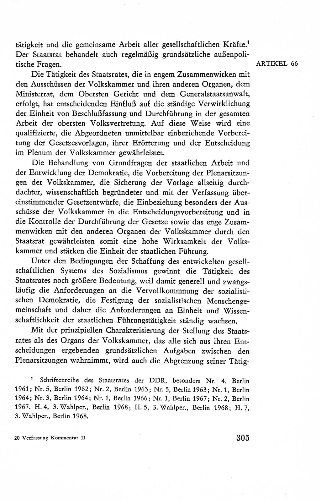 Verfassung der Deutschen Demokratischen Republik (DDR), Dokumente, Kommentar 1969, Band 2, Seite 305 (Verf. DDR Dok. Komm. 1969, Bd. 2, S. 305)