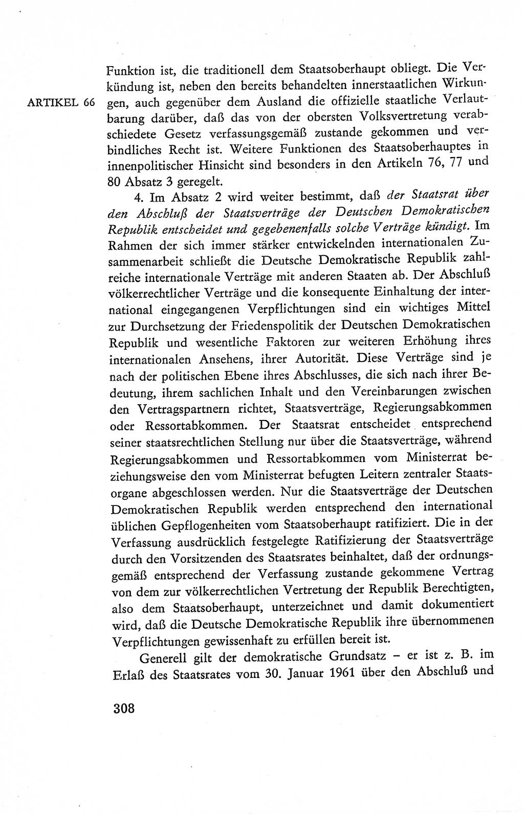 Verfassung der Deutschen Demokratischen Republik (DDR), Dokumente, Kommentar 1969, Band 2, Seite 308 (Verf. DDR Dok. Komm. 1969, Bd. 2, S. 308)