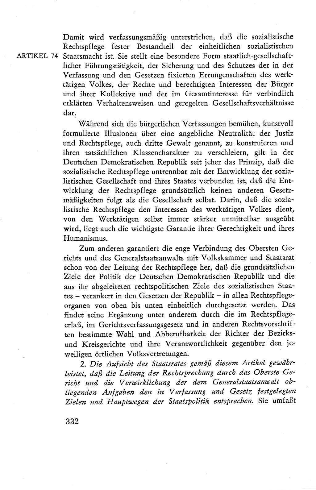Verfassung der Deutschen Demokratischen Republik (DDR), Dokumente, Kommentar 1969, Band 2, Seite 332 (Verf. DDR Dok. Komm. 1969, Bd. 2, S. 332)