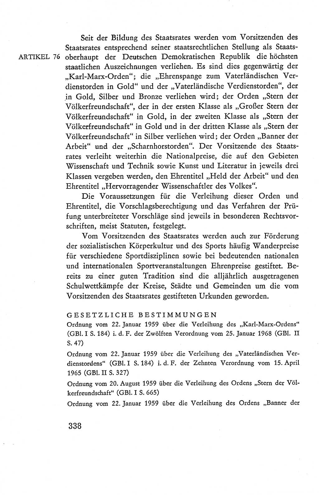 Verfassung der Deutschen Demokratischen Republik (DDR), Dokumente, Kommentar 1969, Band 2, Seite 338 (Verf. DDR Dok. Komm. 1969, Bd. 2, S. 338)