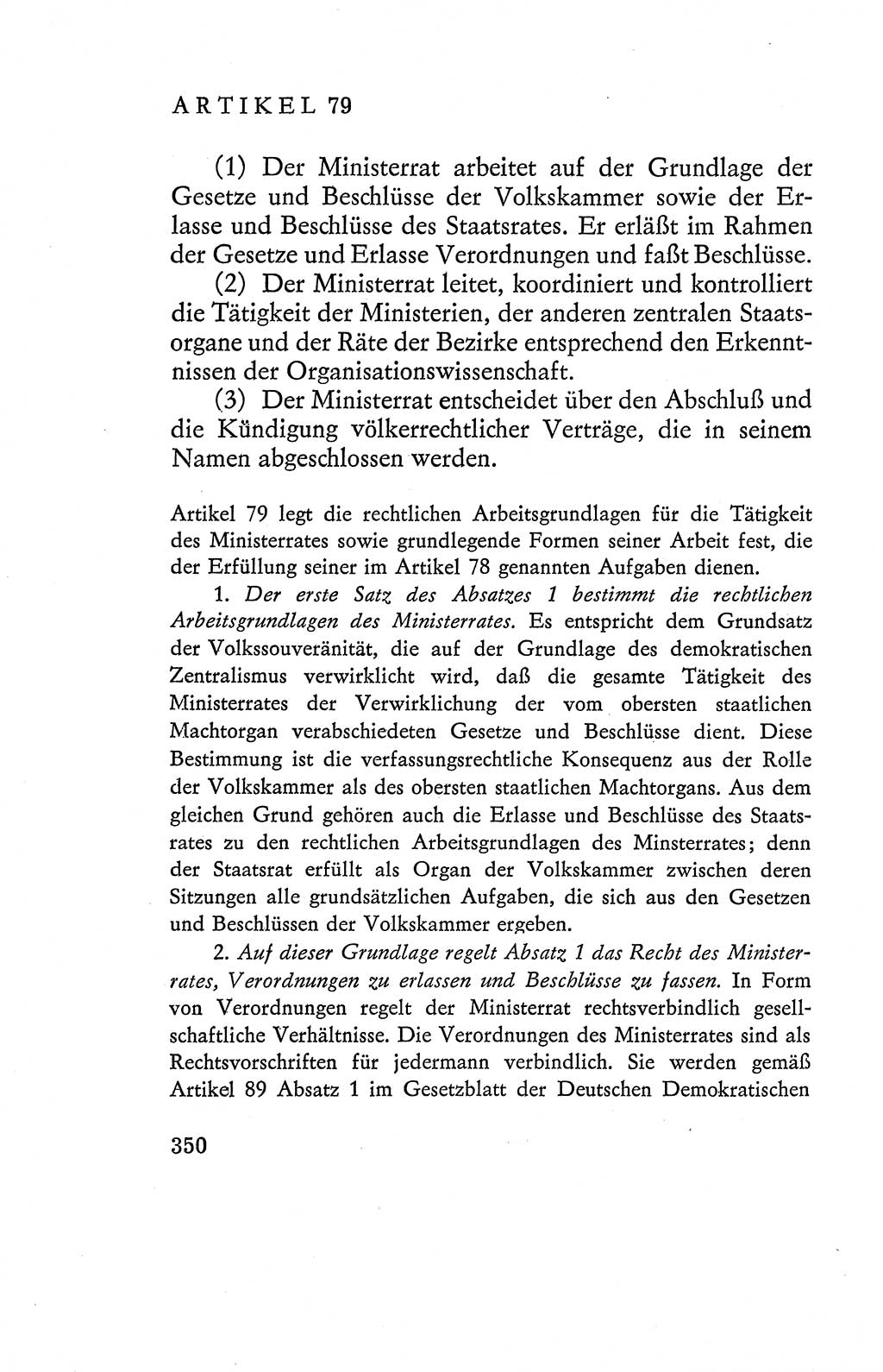 Verfassung der Deutschen Demokratischen Republik (DDR), Dokumente, Kommentar 1969, Band 2, Seite 350 (Verf. DDR Dok. Komm. 1969, Bd. 2, S. 350)