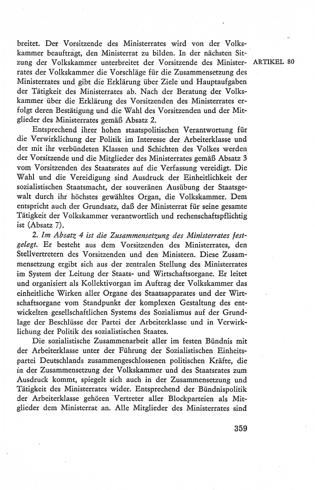 Verfassung der Deutschen Demokratischen Republik (DDR), Dokumente, Kommentar 1969, Band 2, Seite 359 (Verf. DDR Dok. Komm. 1969, Bd. 2, S. 359)