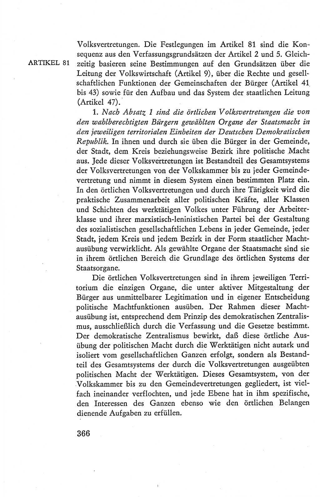 Verfassung der Deutschen Demokratischen Republik (DDR), Dokumente, Kommentar 1969, Band 2, Seite 366 (Verf. DDR Dok. Komm. 1969, Bd. 2, S. 366)