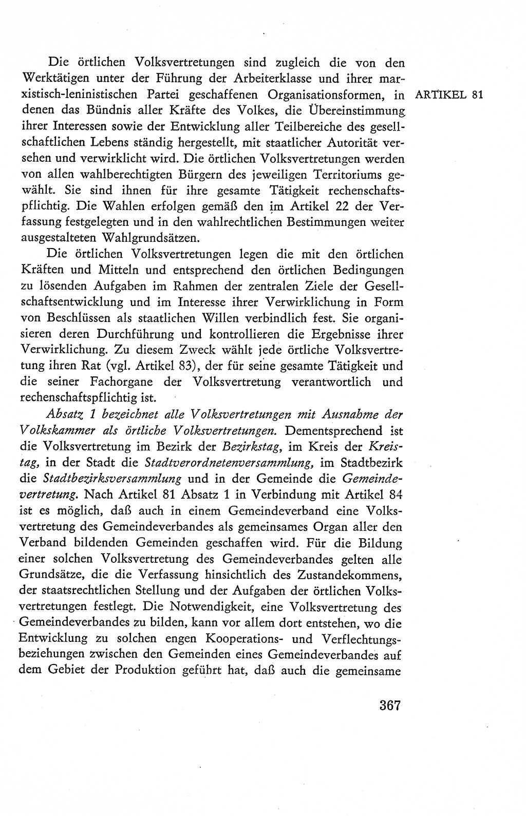 Verfassung der Deutschen Demokratischen Republik (DDR), Dokumente, Kommentar 1969, Band 2, Seite 367 (Verf. DDR Dok. Komm. 1969, Bd. 2, S. 367)