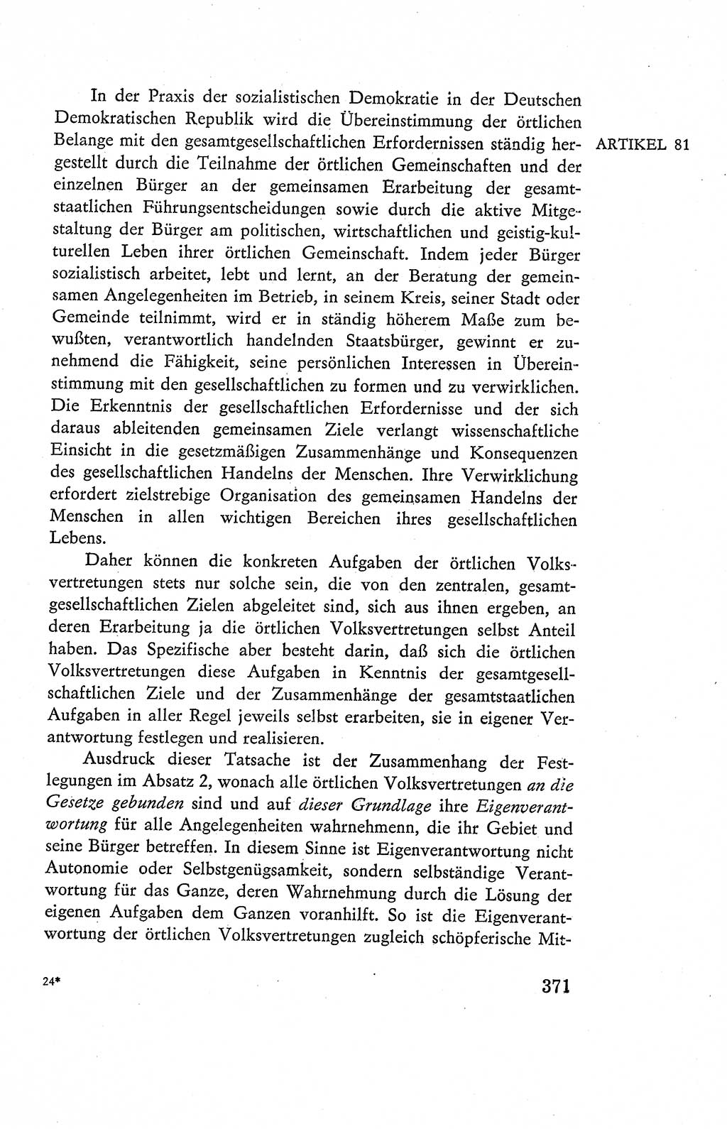 Verfassung der Deutschen Demokratischen Republik (DDR), Dokumente, Kommentar 1969, Band 2, Seite 371 (Verf. DDR Dok. Komm. 1969, Bd. 2, S. 371)