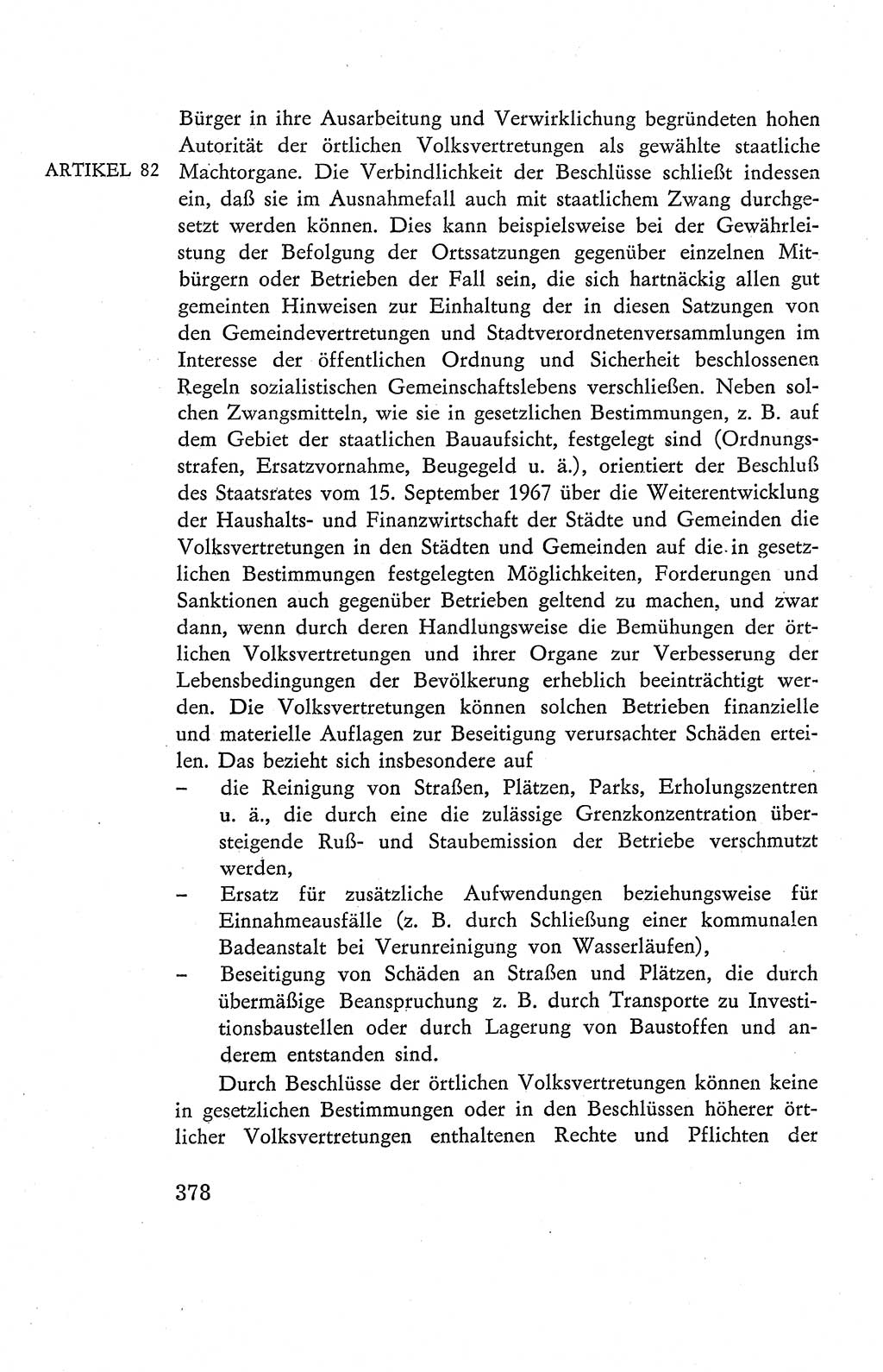 Verfassung der Deutschen Demokratischen Republik (DDR), Dokumente, Kommentar 1969, Band 2, Seite 378 (Verf. DDR Dok. Komm. 1969, Bd. 2, S. 378)