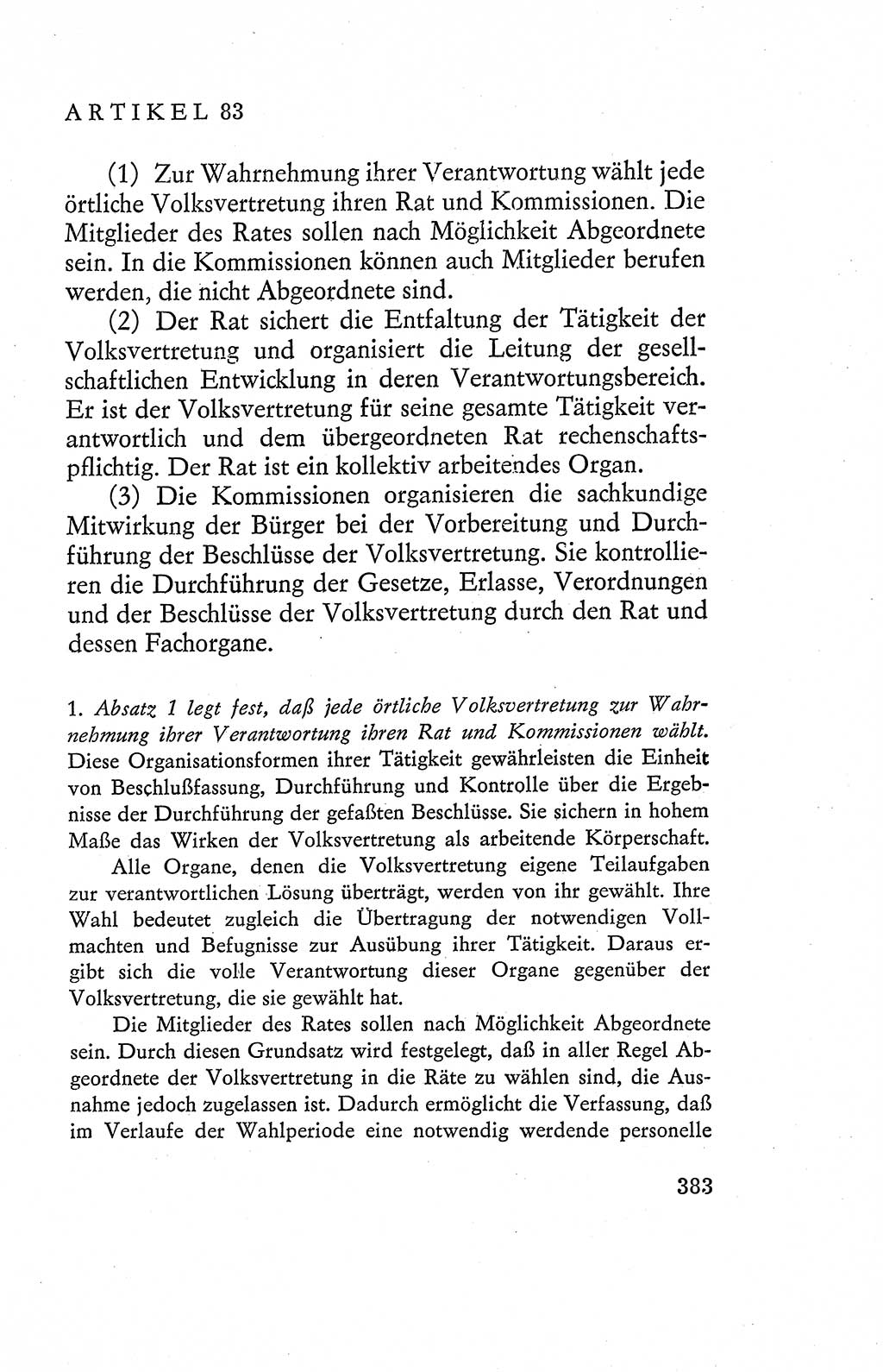Verfassung der Deutschen Demokratischen Republik (DDR), Dokumente, Kommentar 1969, Band 2, Seite 383 (Verf. DDR Dok. Komm. 1969, Bd. 2, S. 383)