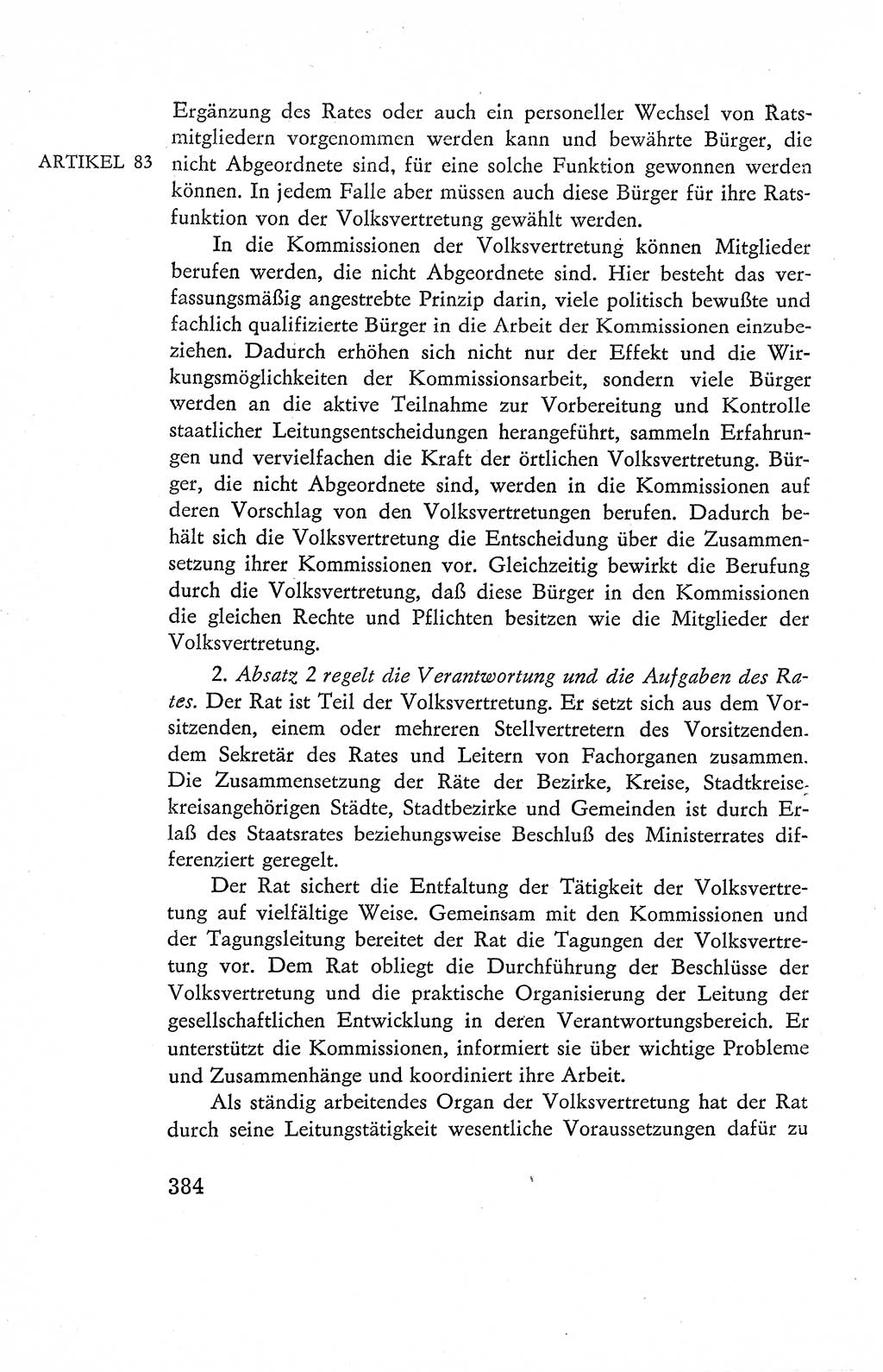 Verfassung der Deutschen Demokratischen Republik (DDR), Dokumente, Kommentar 1969, Band 2, Seite 384 (Verf. DDR Dok. Komm. 1969, Bd. 2, S. 384)