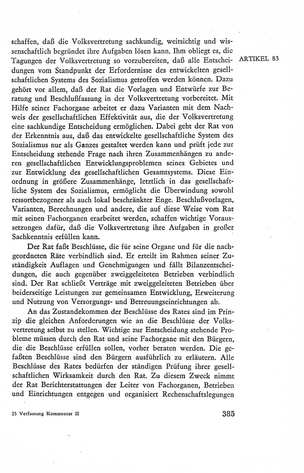 Verfassung der Deutschen Demokratischen Republik (DDR), Dokumente, Kommentar 1969, Band 2, Seite 385 (Verf. DDR Dok. Komm. 1969, Bd. 2, S. 385)