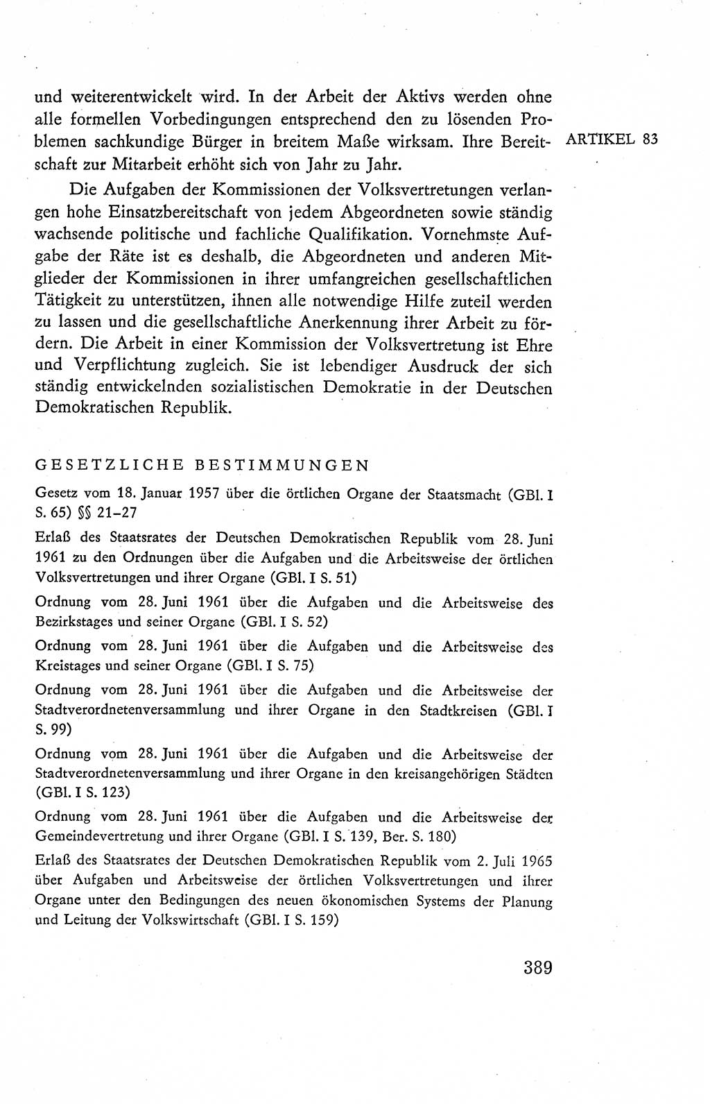 Verfassung der Deutschen Demokratischen Republik (DDR), Dokumente, Kommentar 1969, Band 2, Seite 389 (Verf. DDR Dok. Komm. 1969, Bd. 2, S. 389)