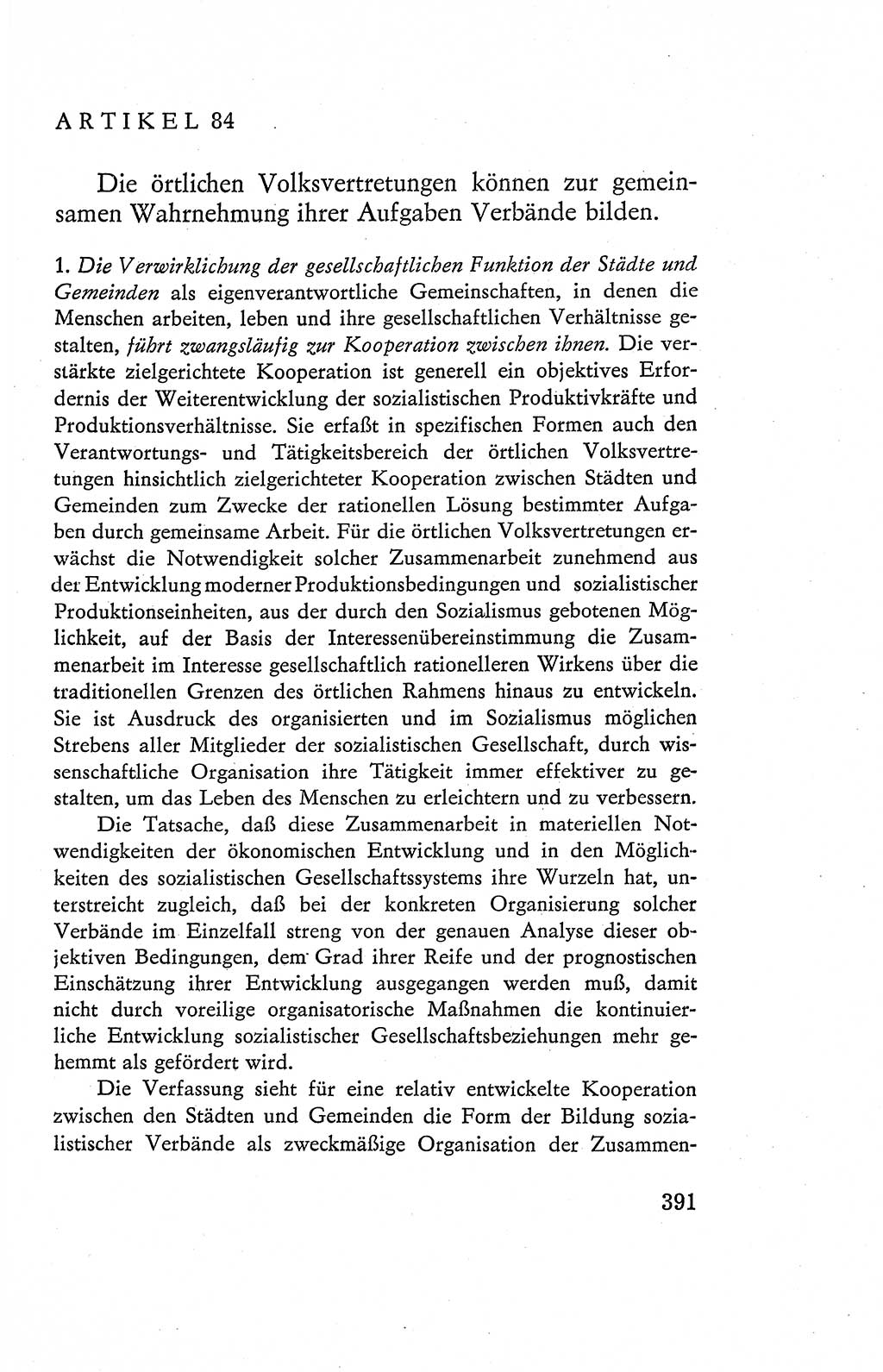 Verfassung der Deutschen Demokratischen Republik (DDR), Dokumente, Kommentar 1969, Band 2, Seite 391 (Verf. DDR Dok. Komm. 1969, Bd. 2, S. 391)