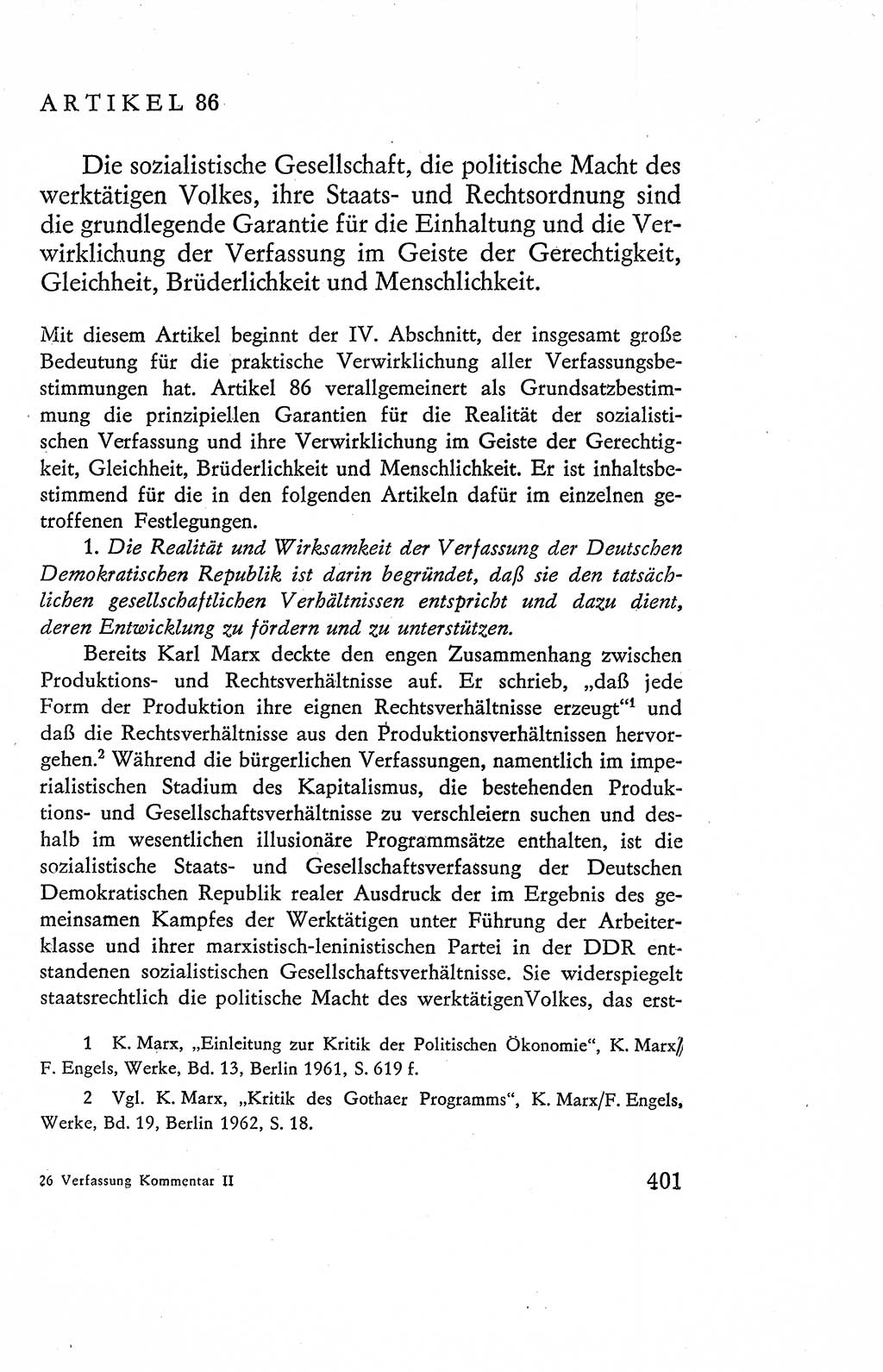 Verfassung der Deutschen Demokratischen Republik (DDR), Dokumente, Kommentar 1969, Band 2, Seite 401 (Verf. DDR Dok. Komm. 1969, Bd. 2, S. 401)