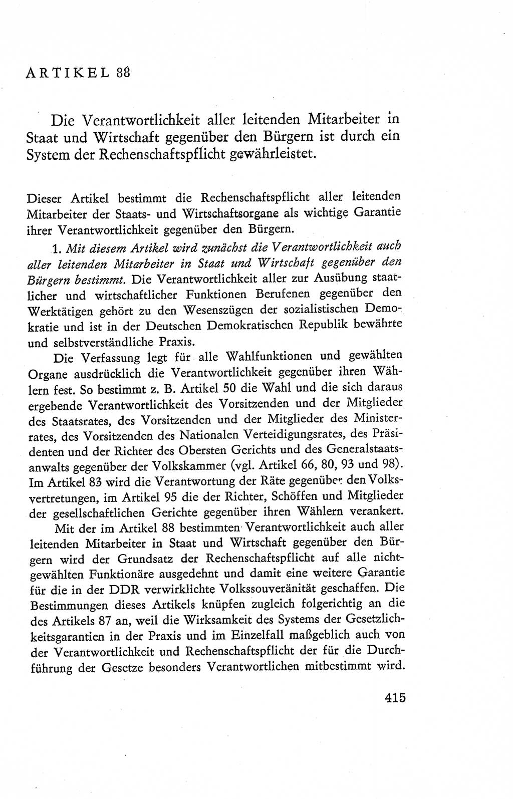 Verfassung der Deutschen Demokratischen Republik (DDR), Dokumente, Kommentar 1969, Band 2, Seite 415 (Verf. DDR Dok. Komm. 1969, Bd. 2, S. 415)
