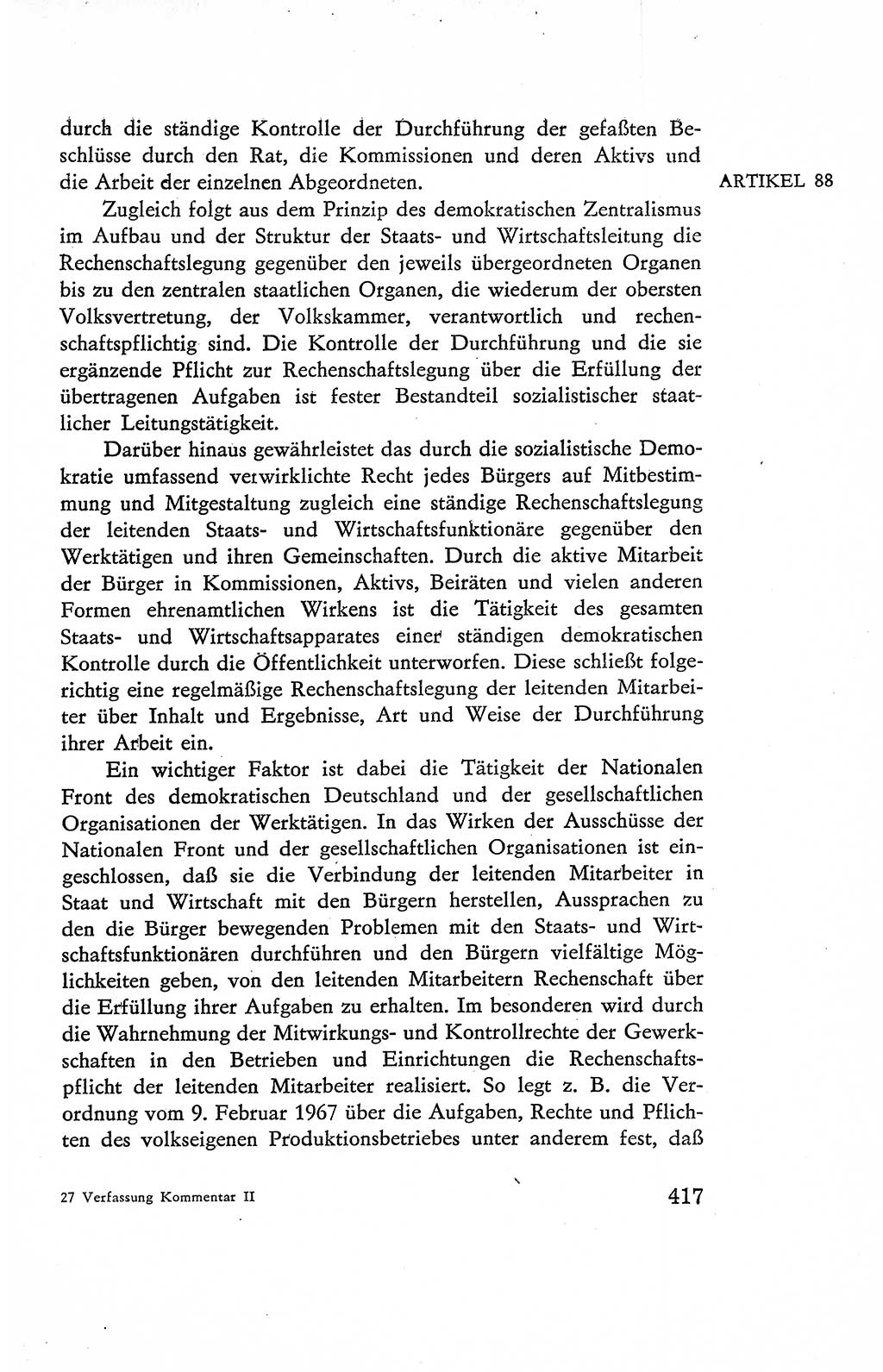 Verfassung der Deutschen Demokratischen Republik (DDR), Dokumente, Kommentar 1969, Band 2, Seite 417 (Verf. DDR Dok. Komm. 1969, Bd. 2, S. 417)