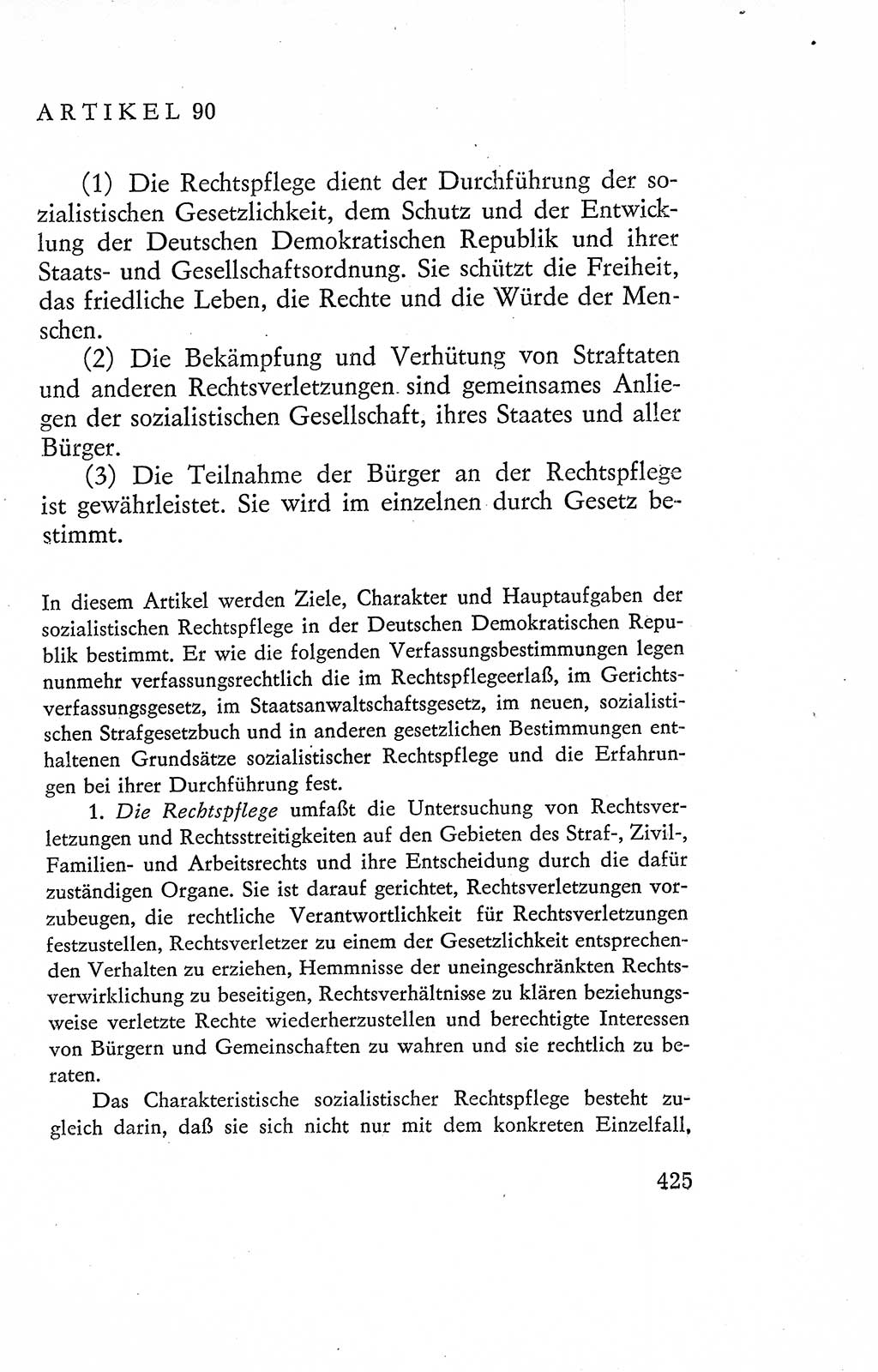 Verfassung der Deutschen Demokratischen Republik (DDR), Dokumente, Kommentar 1969, Band 2, Seite 425 (Verf. DDR Dok. Komm. 1969, Bd. 2, S. 425)