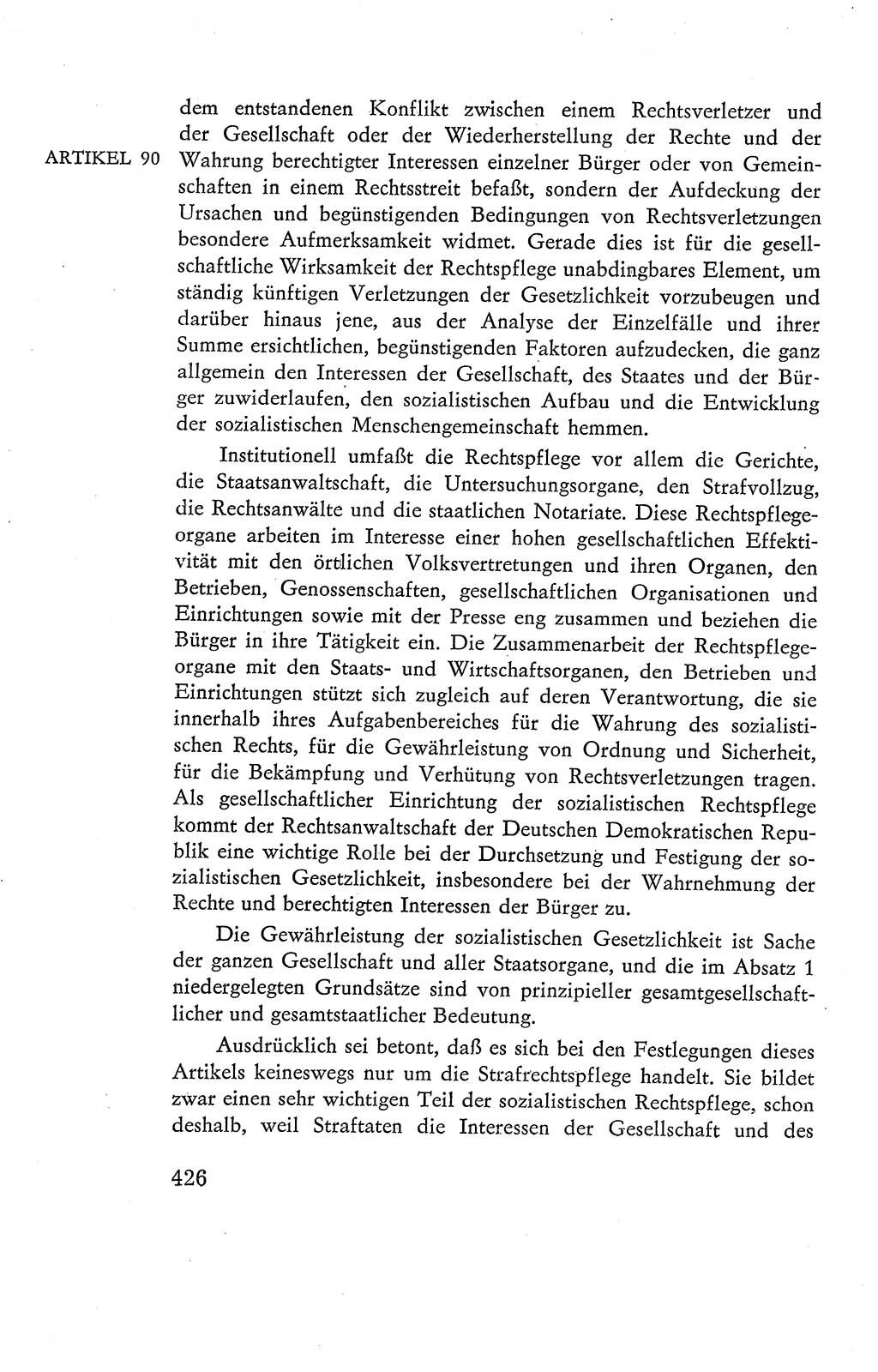 Verfassung der Deutschen Demokratischen Republik (DDR), Dokumente, Kommentar 1969, Band 2, Seite 426 (Verf. DDR Dok. Komm. 1969, Bd. 2, S. 426)