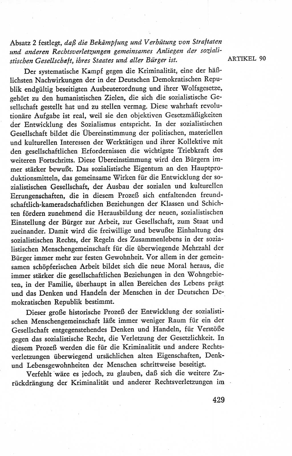 Verfassung der Deutschen Demokratischen Republik (DDR), Dokumente, Kommentar 1969, Band 2, Seite 429 (Verf. DDR Dok. Komm. 1969, Bd. 2, S. 429)