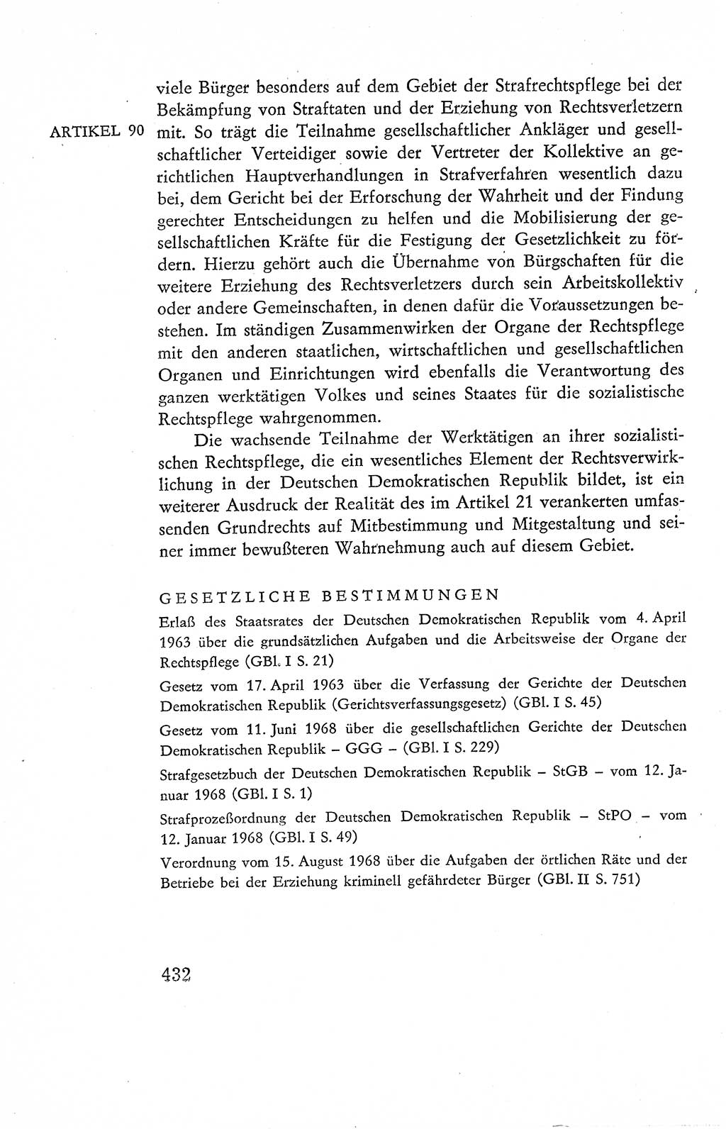 Verfassung der Deutschen Demokratischen Republik (DDR), Dokumente, Kommentar 1969, Band 2, Seite 432 (Verf. DDR Dok. Komm. 1969, Bd. 2, S. 432)