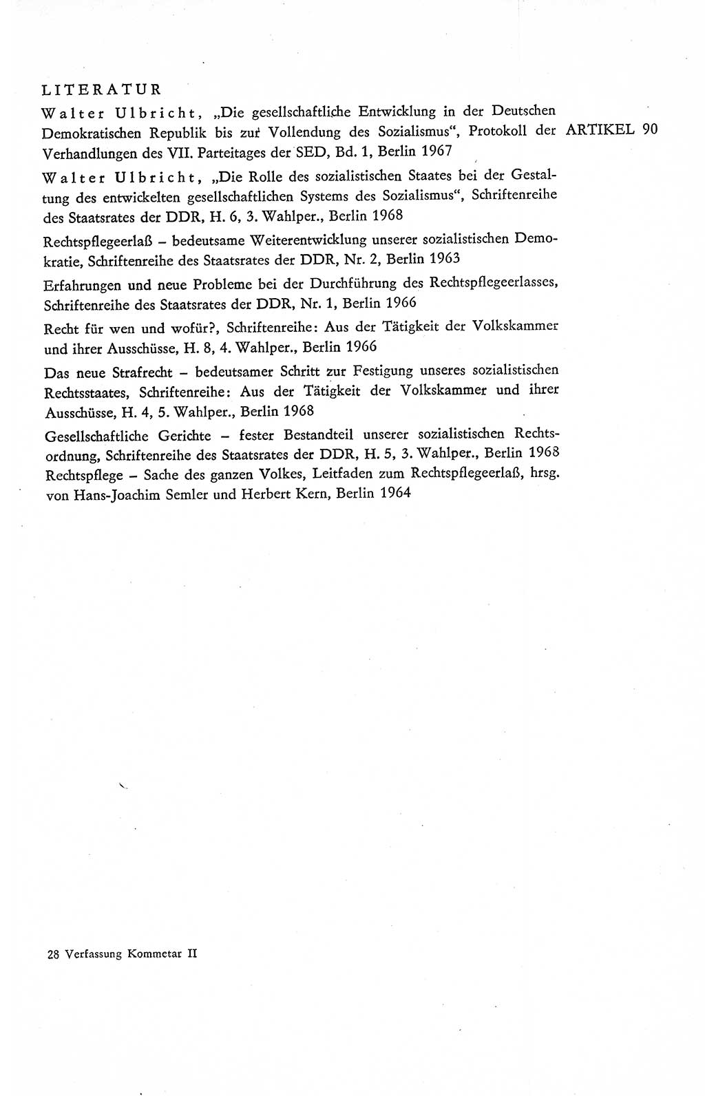 Verfassung der Deutschen Demokratischen Republik (DDR), Dokumente, Kommentar 1969, Band 2, Seite 433 (Verf. DDR Dok. Komm. 1969, Bd. 2, S. 433)
