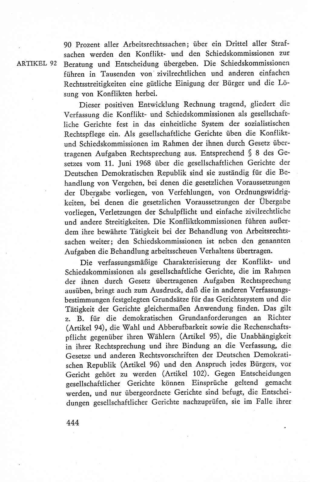 Verfassung der Deutschen Demokratischen Republik (DDR), Dokumente, Kommentar 1969, Band 2, Seite 444 (Verf. DDR Dok. Komm. 1969, Bd. 2, S. 444)