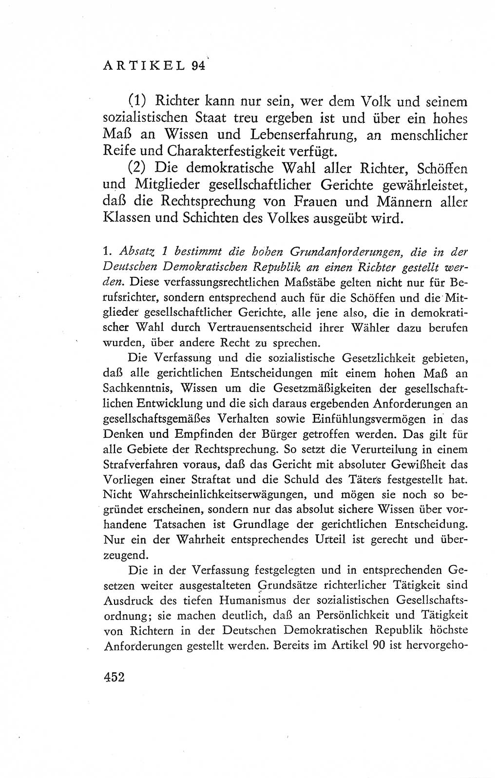 Verfassung der Deutschen Demokratischen Republik (DDR), Dokumente, Kommentar 1969, Band 2, Seite 452 (Verf. DDR Dok. Komm. 1969, Bd. 2, S. 452)