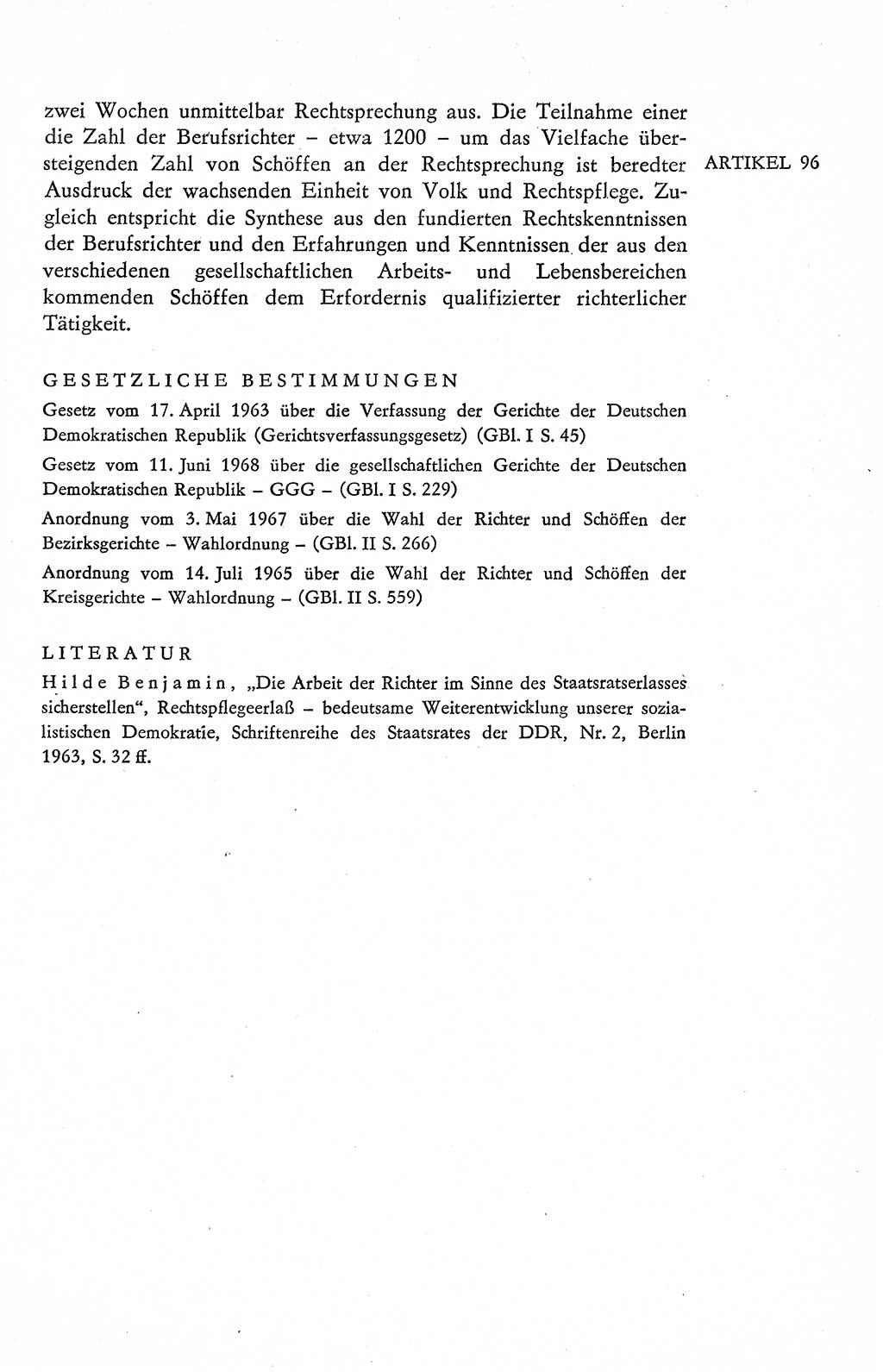 Verfassung der Deutschen Demokratischen Republik (DDR), Dokumente, Kommentar 1969, Band 2, Seite 461 (Verf. DDR Dok. Komm. 1969, Bd. 2, S. 461)