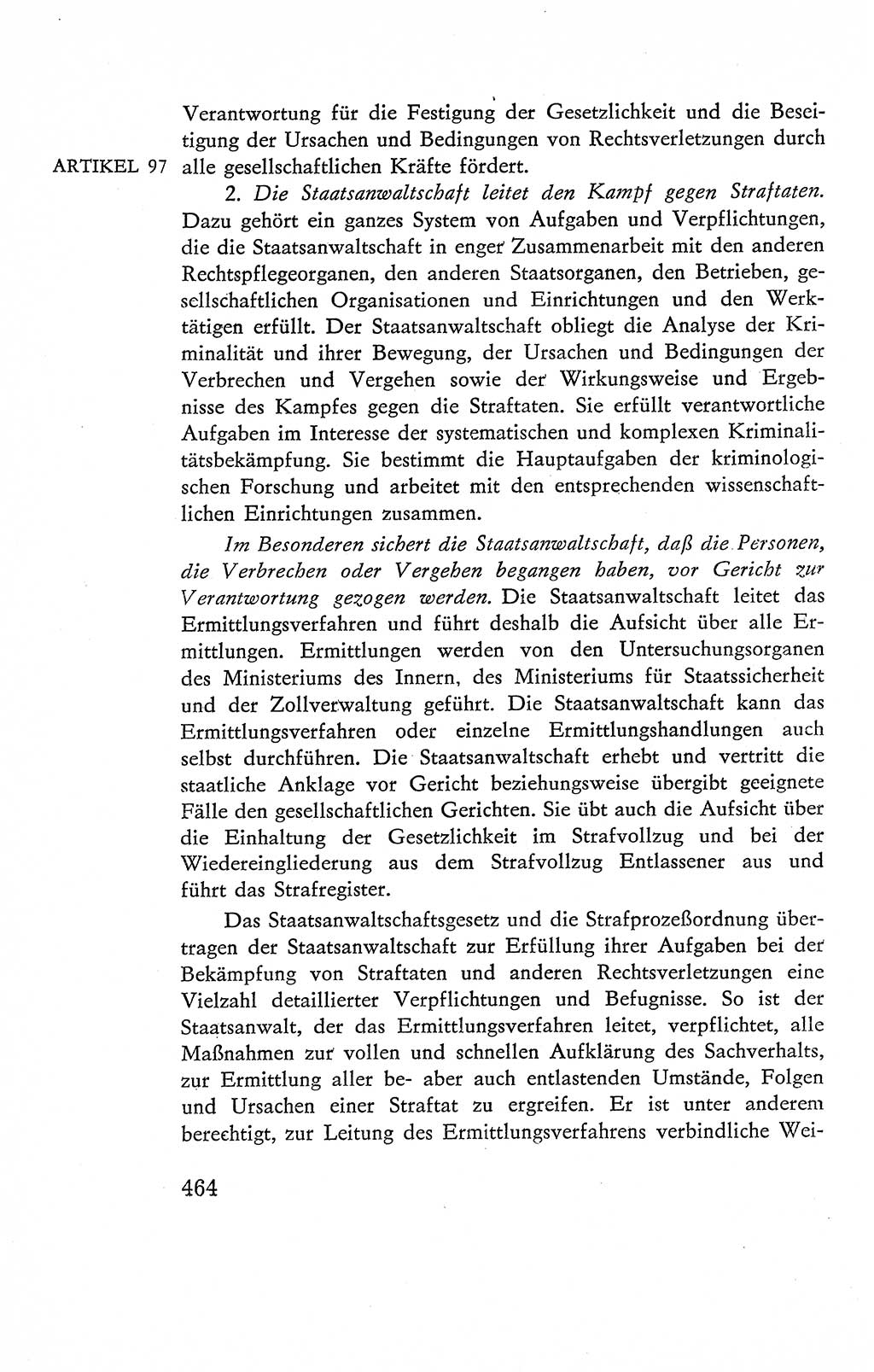 Verfassung der Deutschen Demokratischen Republik (DDR), Dokumente, Kommentar 1969, Band 2, Seite 464 (Verf. DDR Dok. Komm. 1969, Bd. 2, S. 464)