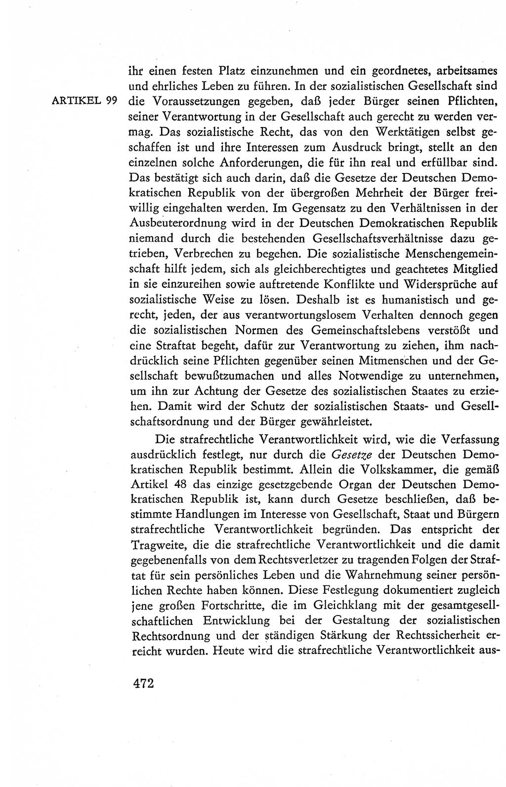 Verfassung der Deutschen Demokratischen Republik (DDR), Dokumente, Kommentar 1969, Band 2, Seite 472 (Verf. DDR Dok. Komm. 1969, Bd. 2, S. 472)