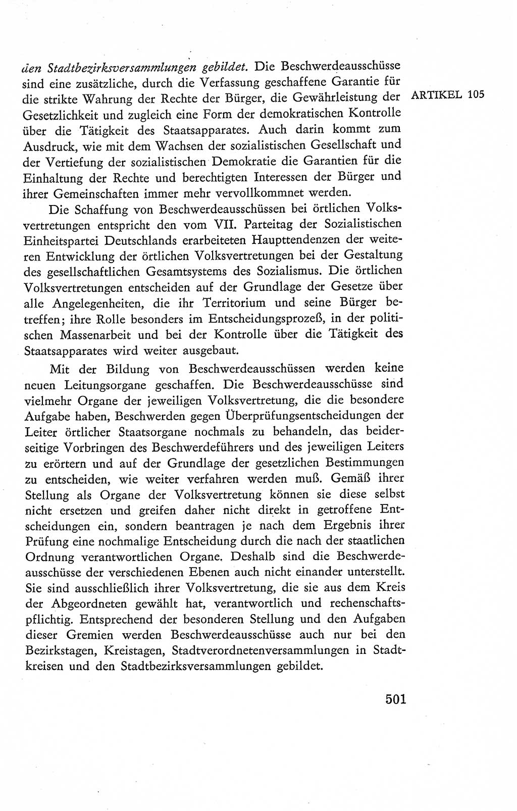Verfassung der Deutschen Demokratischen Republik (DDR), Dokumente, Kommentar 1969, Band 2, Seite 501 (Verf. DDR Dok. Komm. 1969, Bd. 2, S. 501)