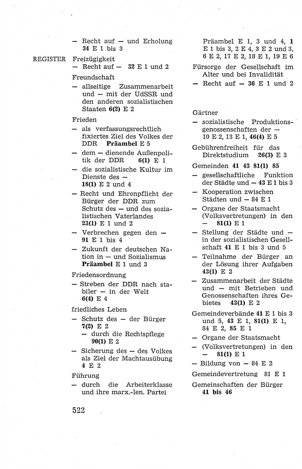 Verfassung der Deutschen Demokratischen Republik (DDR), Dokumente, Kommentar 1969, Band 2, Seite 522 (Verf. DDR Dok. Komm. 1969, Bd. 2, S. 522)