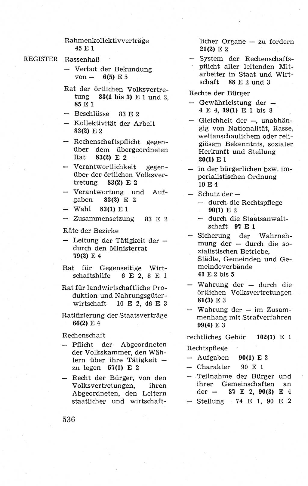 Verfassung der Deutschen Demokratischen Republik (DDR), Dokumente, Kommentar 1969, Band 2, Seite 536 (Verf. DDR Dok. Komm. 1969, Bd. 2, S. 536)