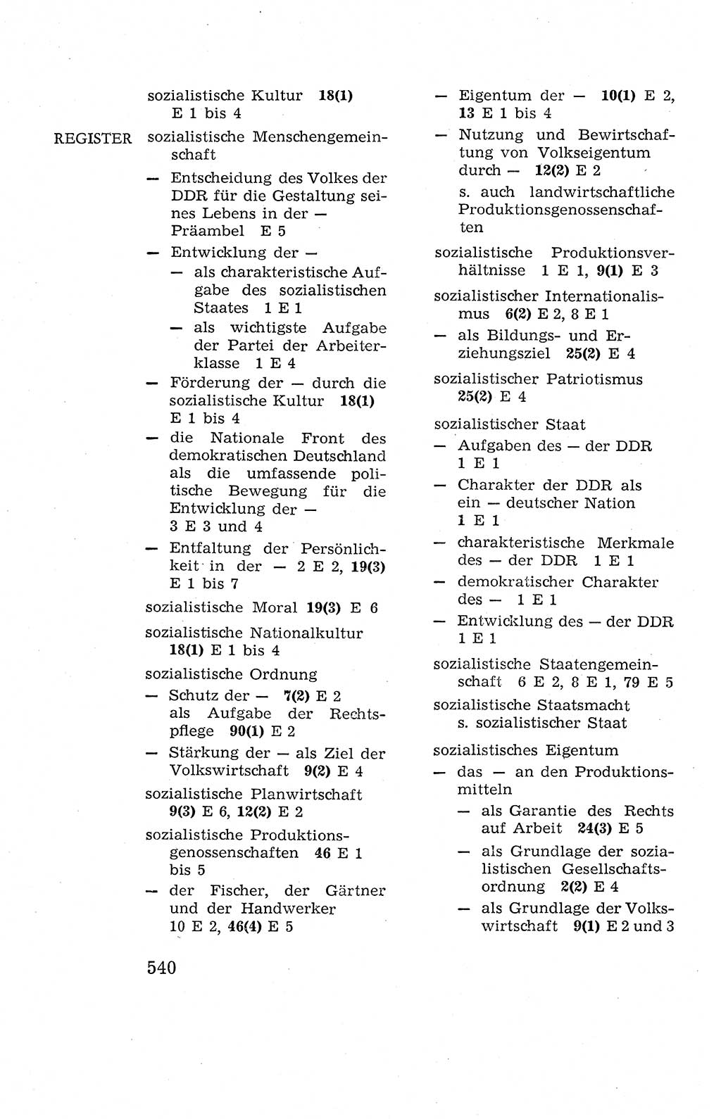 Verfassung der Deutschen Demokratischen Republik (DDR), Dokumente, Kommentar 1969, Band 2, Seite 540 (Verf. DDR Dok. Komm. 1969, Bd. 2, S. 540)