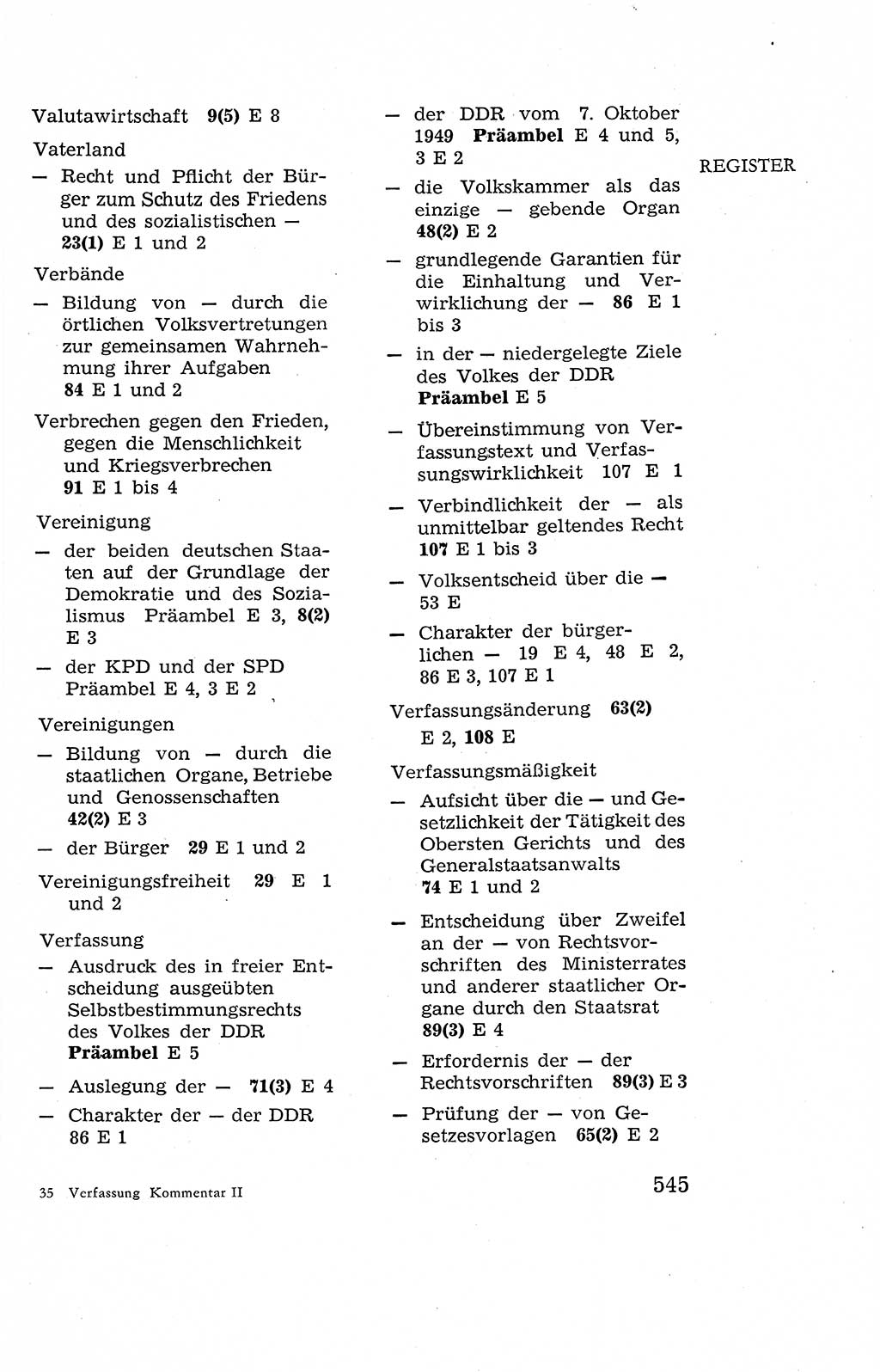 Verfassung der Deutschen Demokratischen Republik (DDR), Dokumente, Kommentar 1969, Band 2, Seite 545 (Verf. DDR Dok. Komm. 1969, Bd. 2, S. 545)