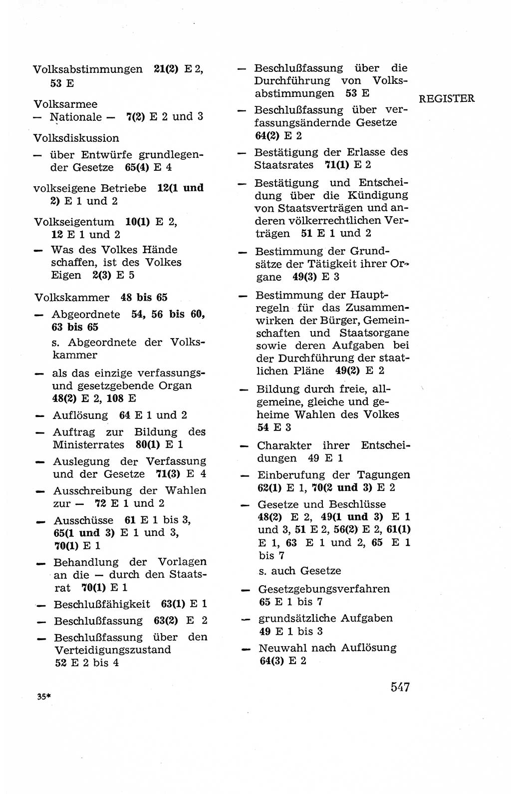 Verfassung der Deutschen Demokratischen Republik (DDR), Dokumente, Kommentar 1969, Band 2, Seite 547 (Verf. DDR Dok. Komm. 1969, Bd. 2, S. 547)