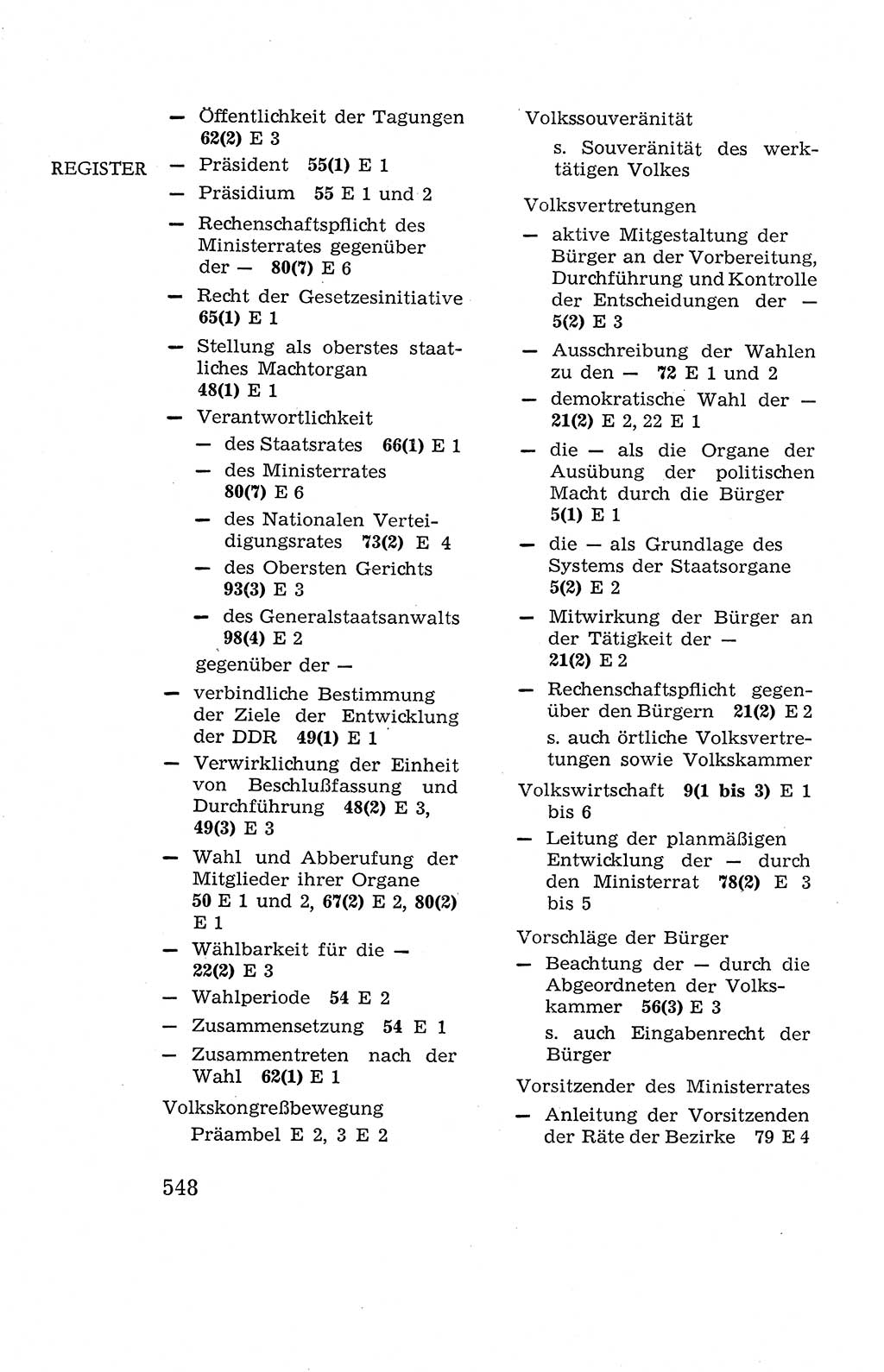 Verfassung der Deutschen Demokratischen Republik (DDR), Dokumente, Kommentar 1969, Band 2, Seite 548 (Verf. DDR Dok. Komm. 1969, Bd. 2, S. 548)