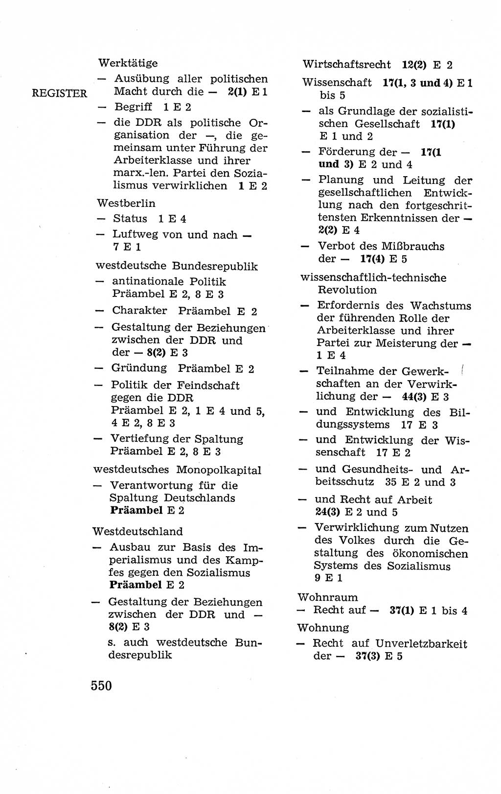 Verfassung der Deutschen Demokratischen Republik (DDR), Dokumente, Kommentar 1969, Band 2, Seite 550 (Verf. DDR Dok. Komm. 1969, Bd. 2, S. 550)