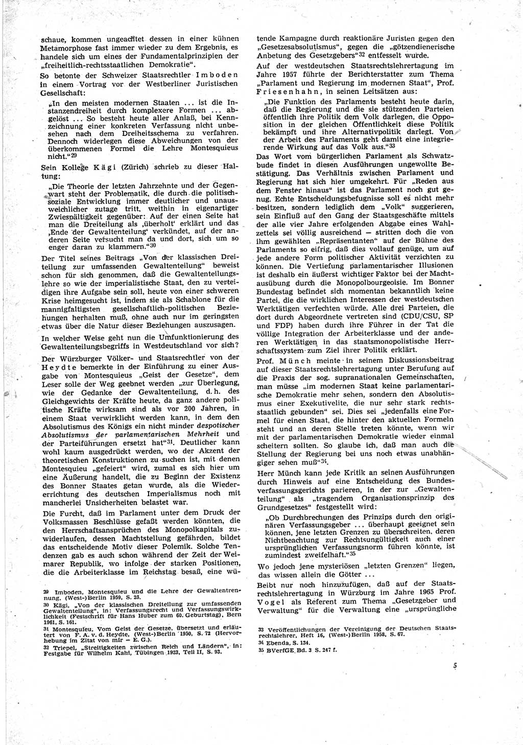 Neue Justiz (NJ), Zeitschrift für Recht und Rechtswissenschaft [Deutsche Demokratische Republik (DDR)], 23. Jahrgang 1969, Seite 5 (NJ DDR 1969, S. 5)
