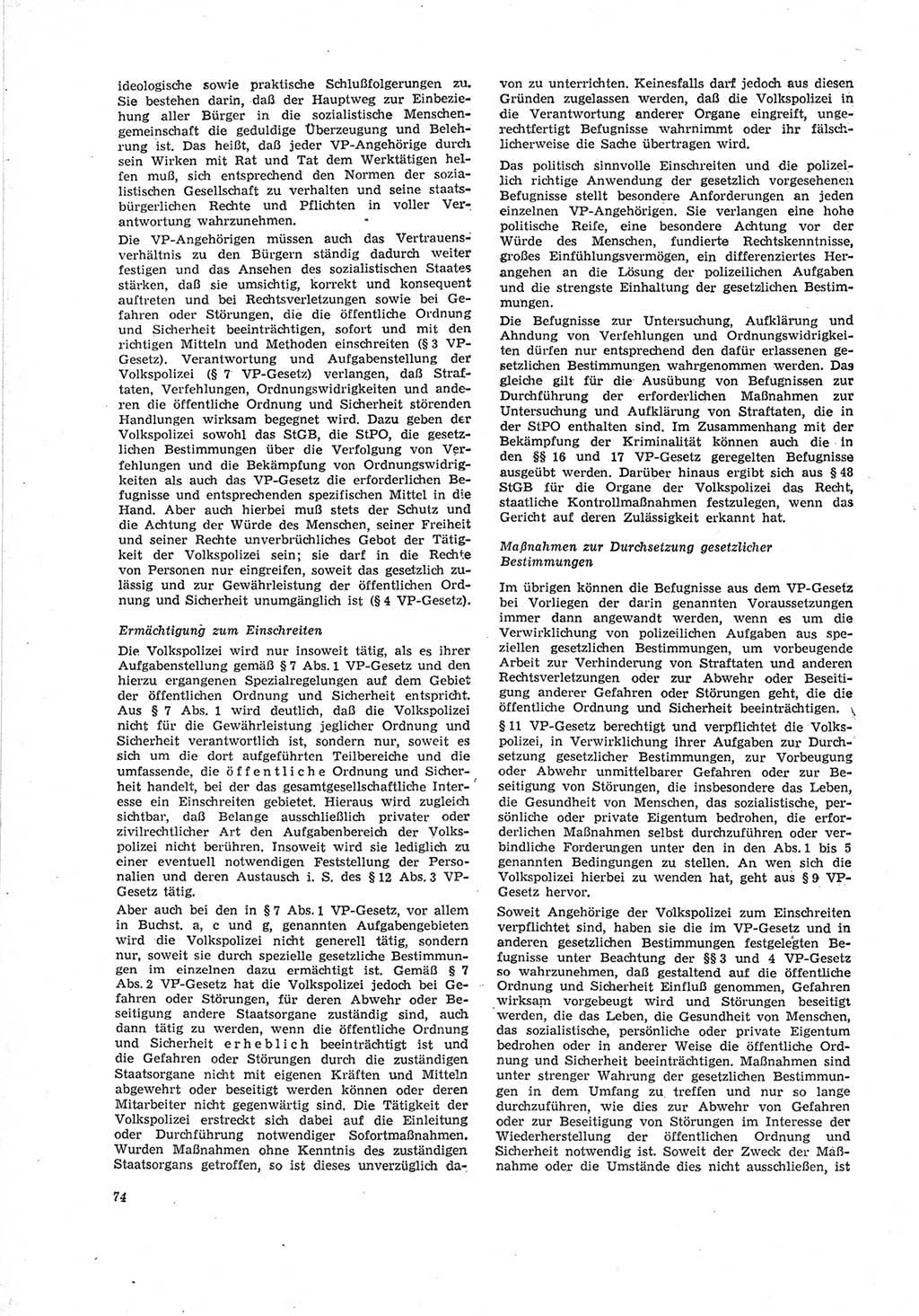 Neue Justiz (NJ), Zeitschrift für Recht und Rechtswissenschaft [Deutsche Demokratische Republik (DDR)], 23. Jahrgang 1969, Seite 74 (NJ DDR 1969, S. 74)