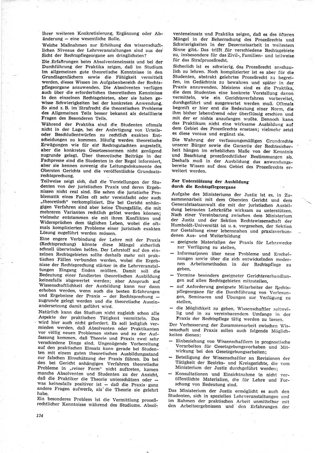 Neue Justiz (NJ), Zeitschrift für Recht und Rechtswissenschaft [Deutsche Demokratische Republik (DDR)], 23. Jahrgang 1969, Seite 134 (NJ DDR 1969, S. 134)