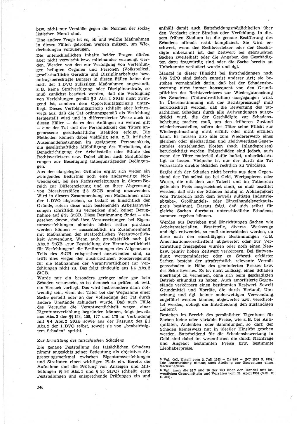 Neue Justiz (NJ), Zeitschrift für Recht und Rechtswissenschaft [Deutsche Demokratische Republik (DDR)], 23. Jahrgang 1969, Seite 140 (NJ DDR 1969, S. 140)