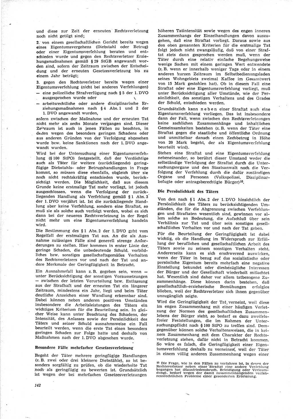 Neue Justiz (NJ), Zeitschrift für Recht und Rechtswissenschaft [Deutsche Demokratische Republik (DDR)], 23. Jahrgang 1969, Seite 142 (NJ DDR 1969, S. 142)