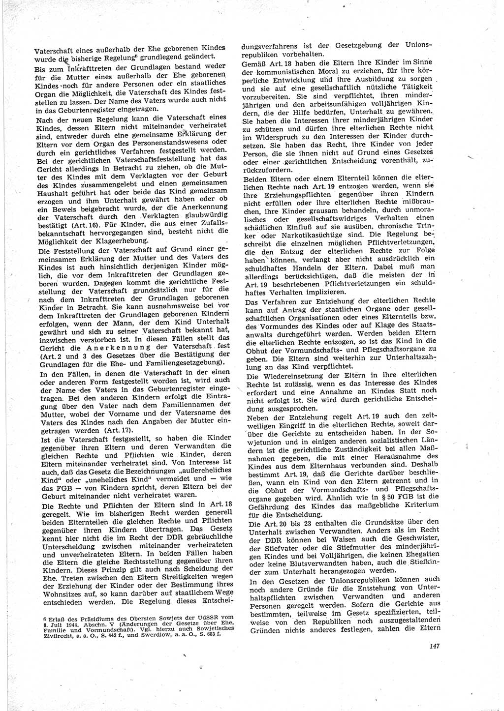 Neue Justiz (NJ), Zeitschrift für Recht und Rechtswissenschaft [Deutsche Demokratische Republik (DDR)], 23. Jahrgang 1969, Seite 147 (NJ DDR 1969, S. 147)