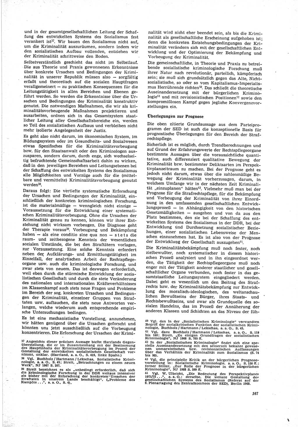 Neue Justiz (NJ), Zeitschrift für Recht und Rechtswissenschaft [Deutsche Demokratische Republik (DDR)], 23. Jahrgang 1969, Seite 167 (NJ DDR 1969, S. 167)