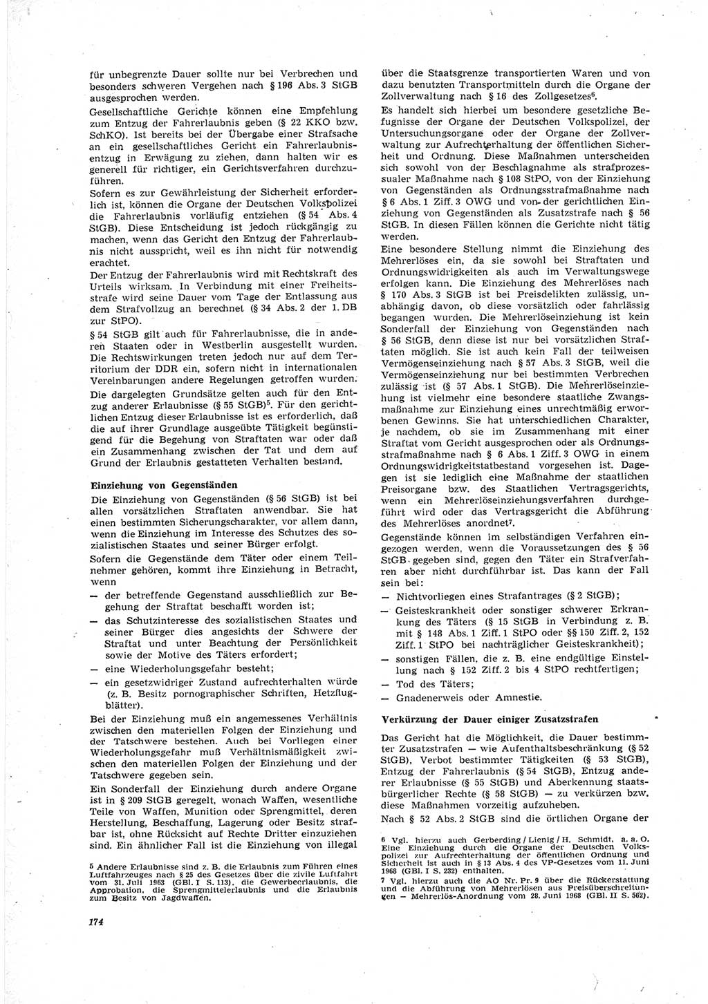 Neue Justiz (NJ), Zeitschrift für Recht und Rechtswissenschaft [Deutsche Demokratische Republik (DDR)], 23. Jahrgang 1969, Seite 174 (NJ DDR 1969, S. 174)